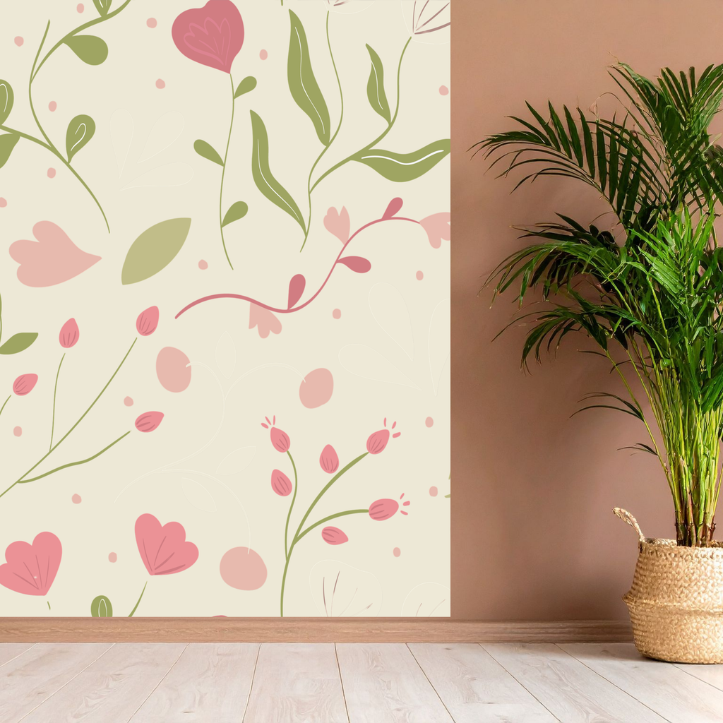 Sky Blue Botanical Garden Seamless Pattern Bundle 10 Colourways Commercial Use - Floral Digital Paper POD Etsy Girls Room Nursery Raspberry Tulips Blush Petals Fabric