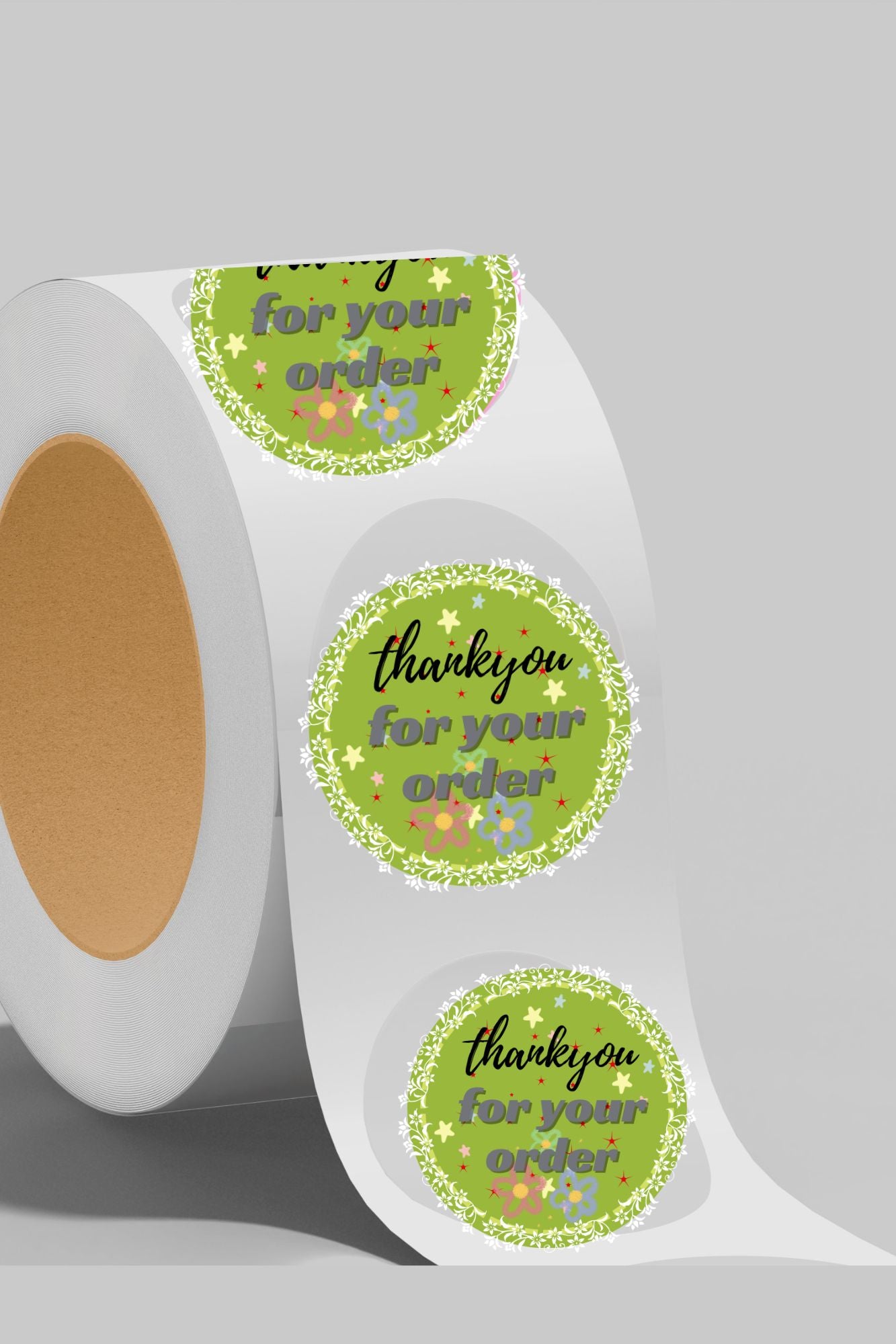 Commercial use Printable Round Sticker Bundle | Thank You Stickers for Small Business | PNG + PDF Files | 1”, 1.5”, 2”, 2.5”, 3” Labels |Thank You Sticker Bundle|st3c