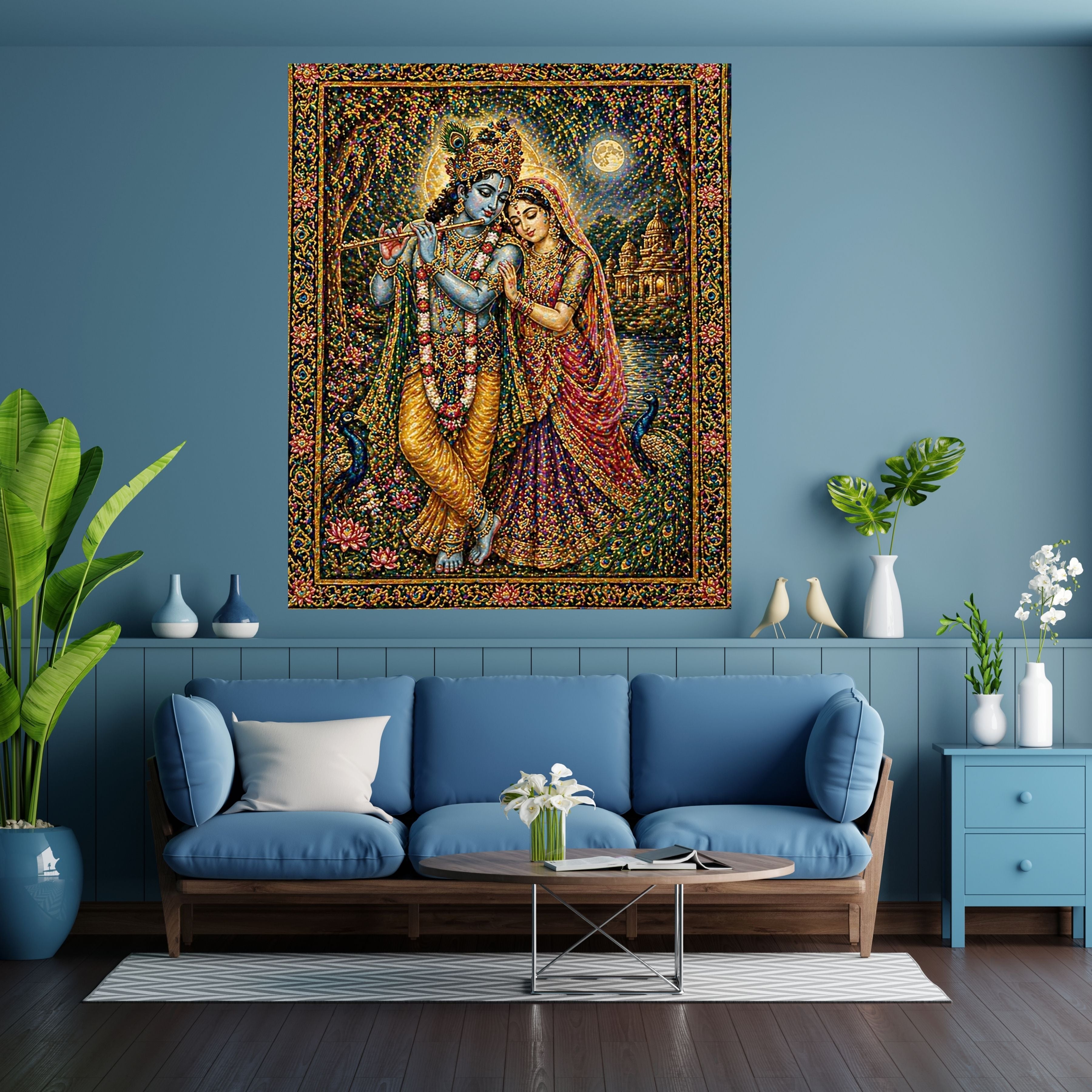 Commercial Use Lord Krishna Wall Art Bundle | Hindu Printable Decor | Commercial Use License Included | Spiritual Home Decor | Pooja Room Prints | Digital Download|sp76c