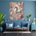 Dreamy Pastel Unicorn Wall Art Bundle, Commercial Use Girls Nursery Poster, Fantasy Pegasus Foal Floral Print, POD Ready, Digital Download, 300 DPI