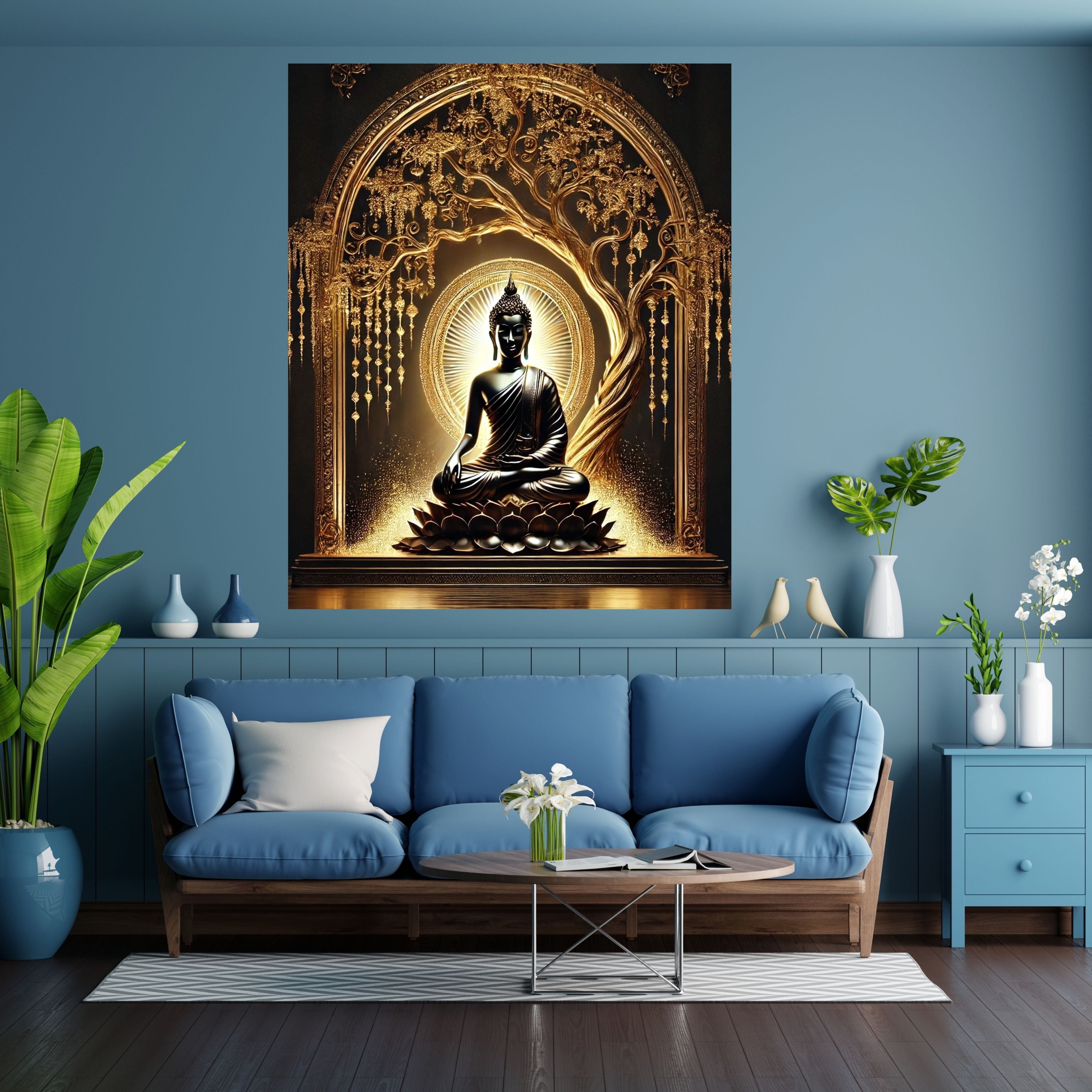 Commercial Use Lord Buddha Wall Art Printable | Zen Meditation Decor | Buddhist Wall Hanging | Spiritual Home Decor | Mindfulness Artwork | Instant Download|sp80c