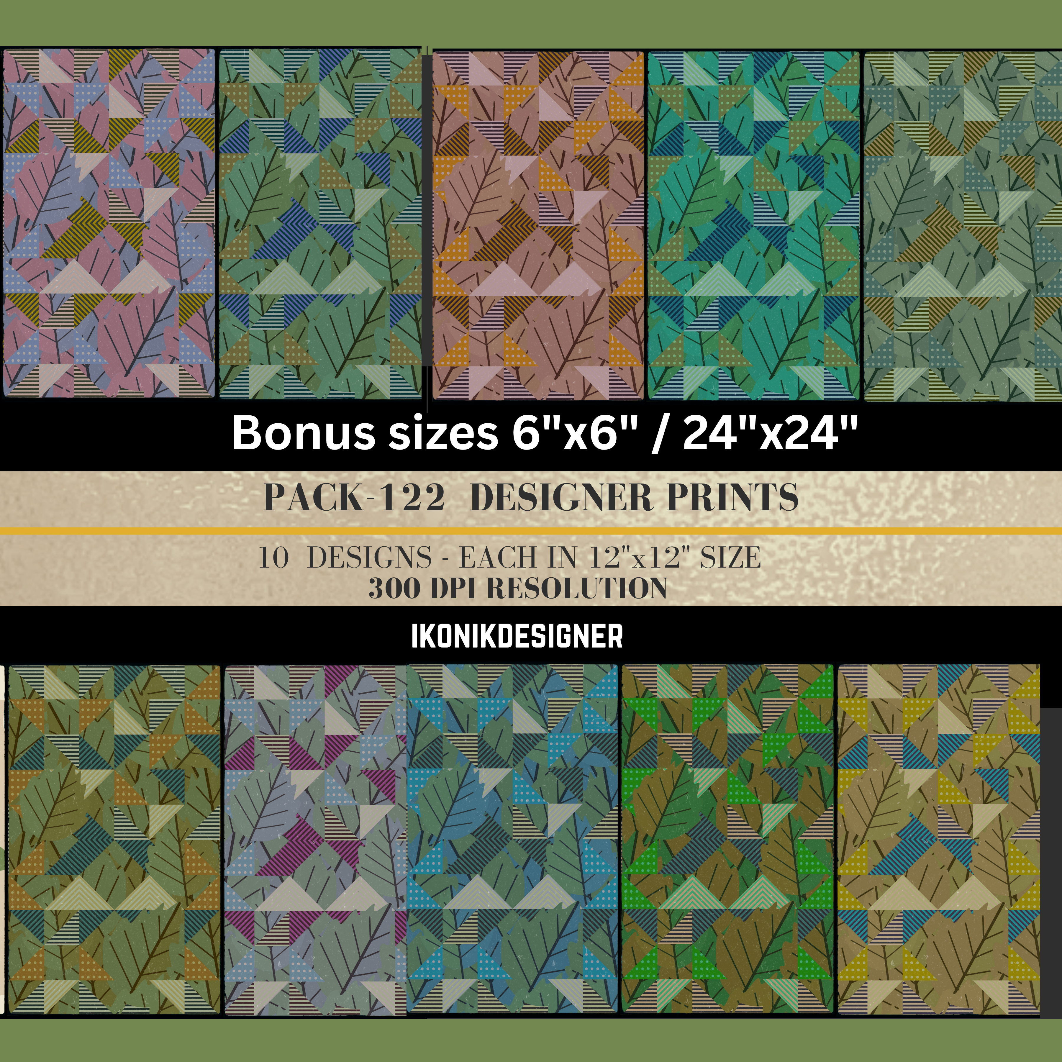 Modern Seamless Pattern Bundle, Geometric pattern; Abstract Digital Paper, Minimal Backgrounds, Printable Scrapbook Paper, Fabric Design|122