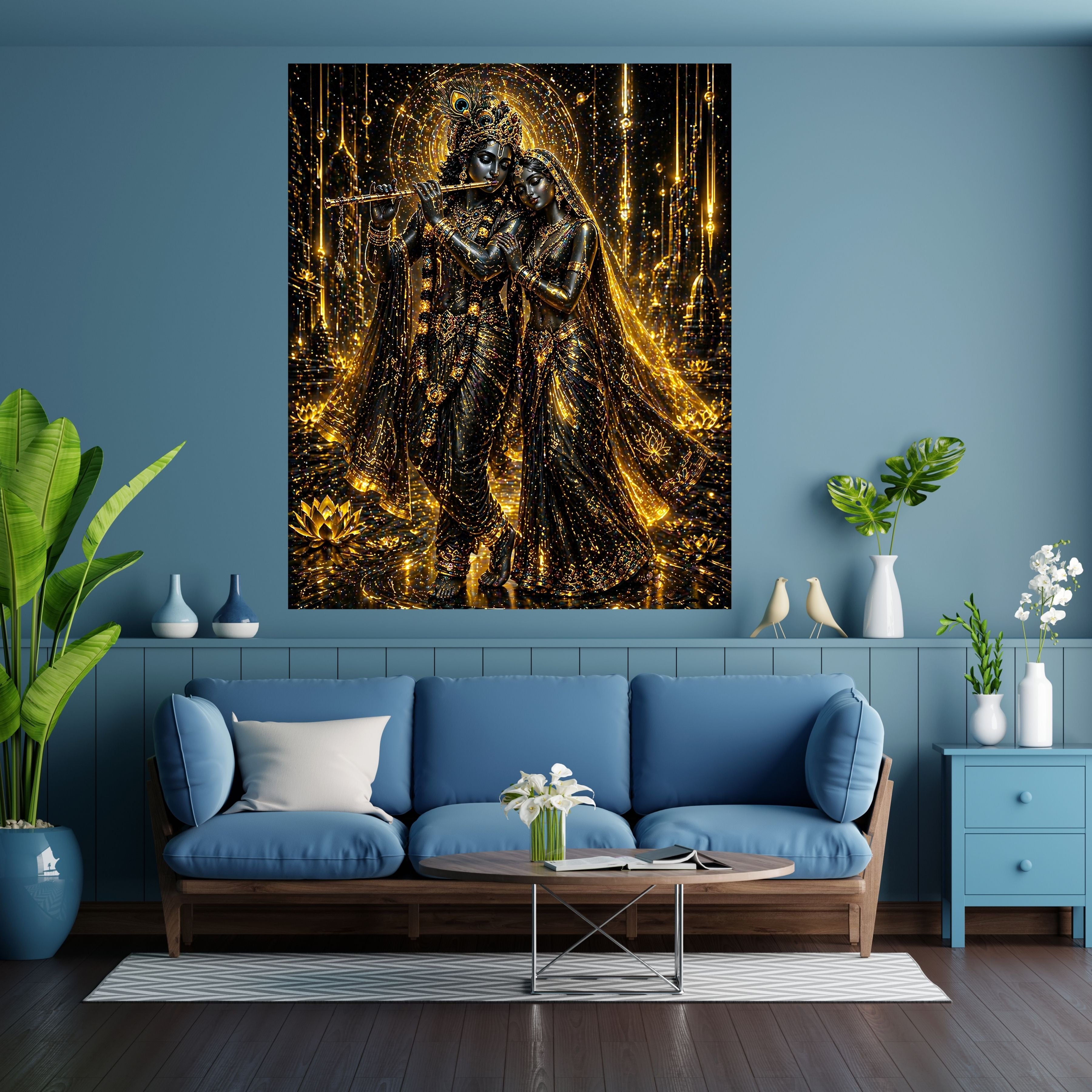 Commercial Use Lord Krishna Wall Art Bundle | Hindu Printable Decor | Commercial Use License Included | Spiritual Home Decor | Pooja Room Prints | Digital Download|sp56c