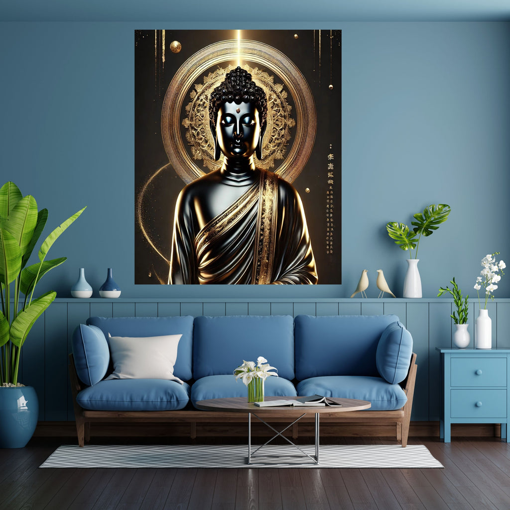 Commercial Use Lord Buddha Wall Art Printable | Zen Meditation Decor | Buddhist Wall Hanging | Spiritual Home Decor | Mindfulness Artwork | Instant Download|sp84c