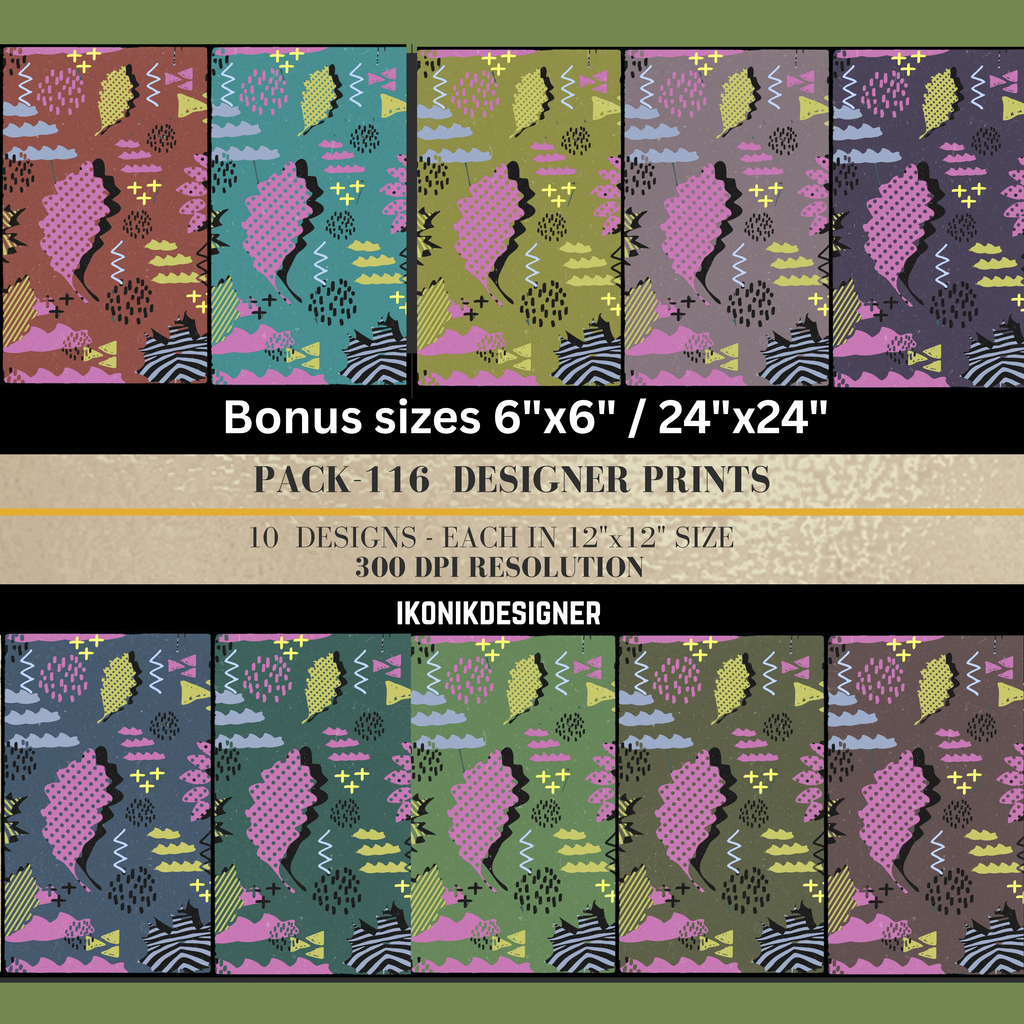 Modern Seamless Pattern Bundle, Geometric pattern; Abstract Digital Paper, Minimal Backgrounds, Printable Scrapbook Paper, Fabric Design|116