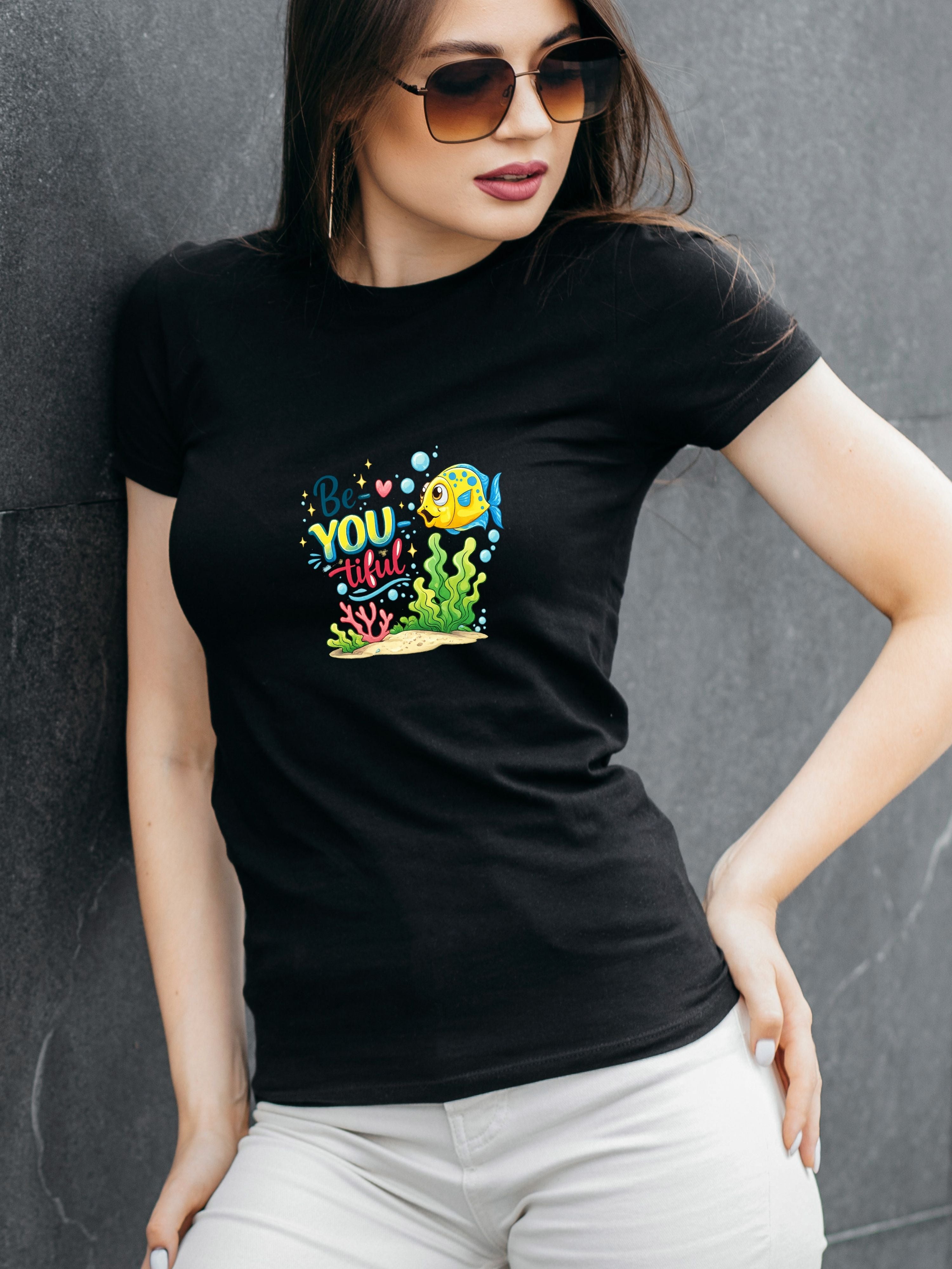 Under The Sea PNG, Ocean T-Shirt Design, Sea Life Graphic, Beach Lover Gift, Marine Life PNG, Coastal Aesthetic, Print On Demand Design, Digital Download|gr30-6