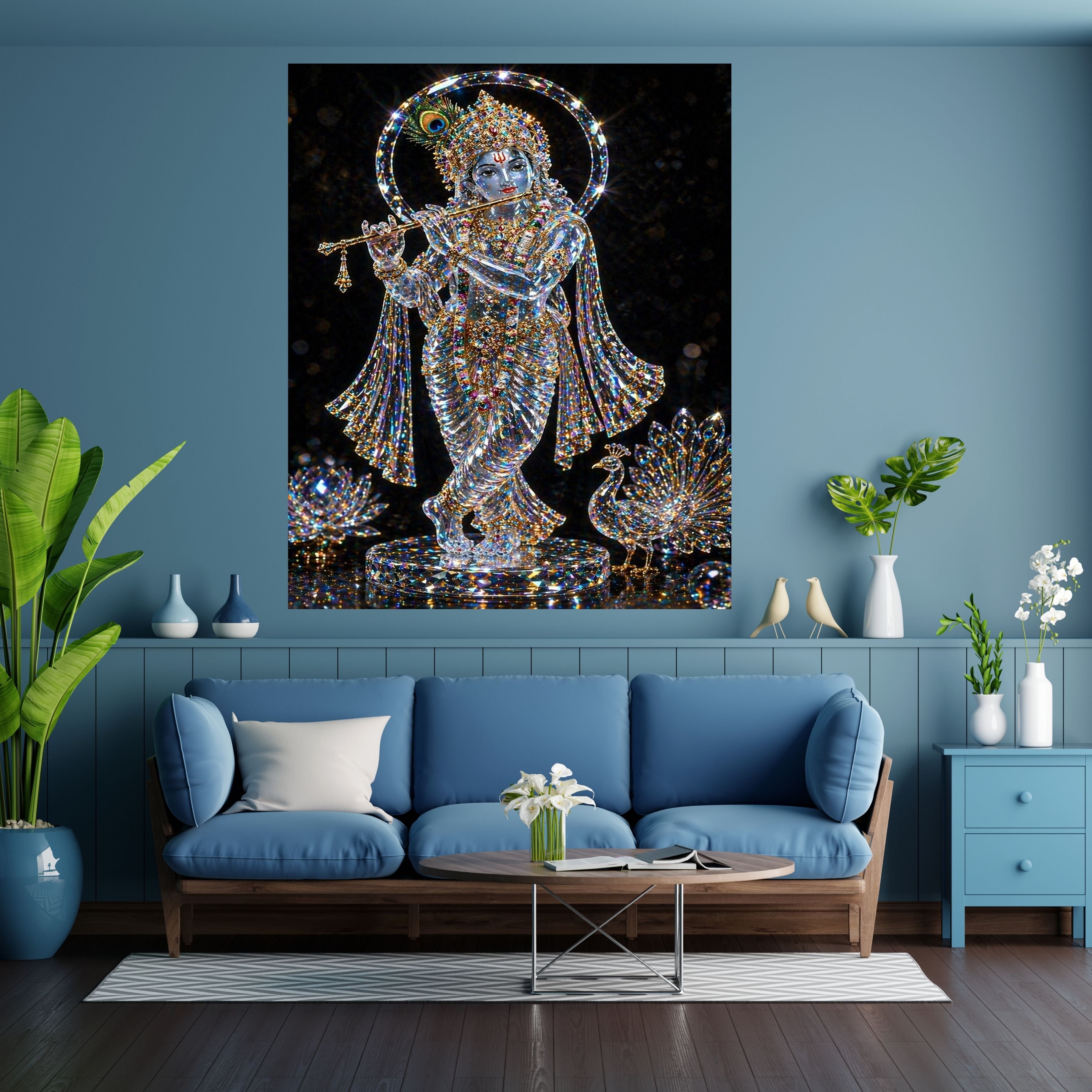 Commercial Use Lord Krishna Wall Art Bundle | Hindu Printable Decor | Commercial Use License Included | Spiritual Home Decor | Pooja Room Prints | Digital Download|sp49c