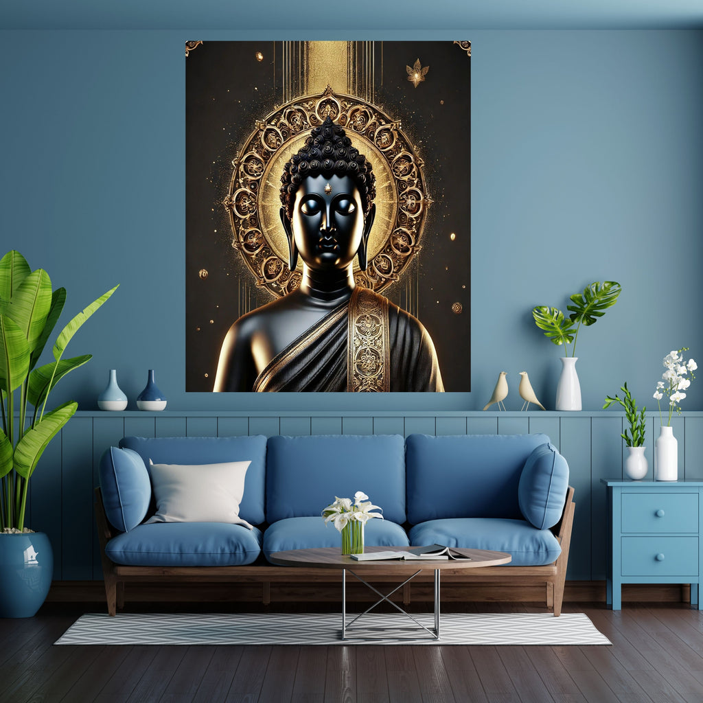 Commercial Use Lord Buddha Wall Art Printable | Zen Meditation Decor | Buddhist Wall Hanging | Spiritual Home Decor | Mindfulness Artwork | Instant Download|sp83c