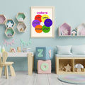 Color Vocabulary Wall Art for Kids, Printable Preschool Poster