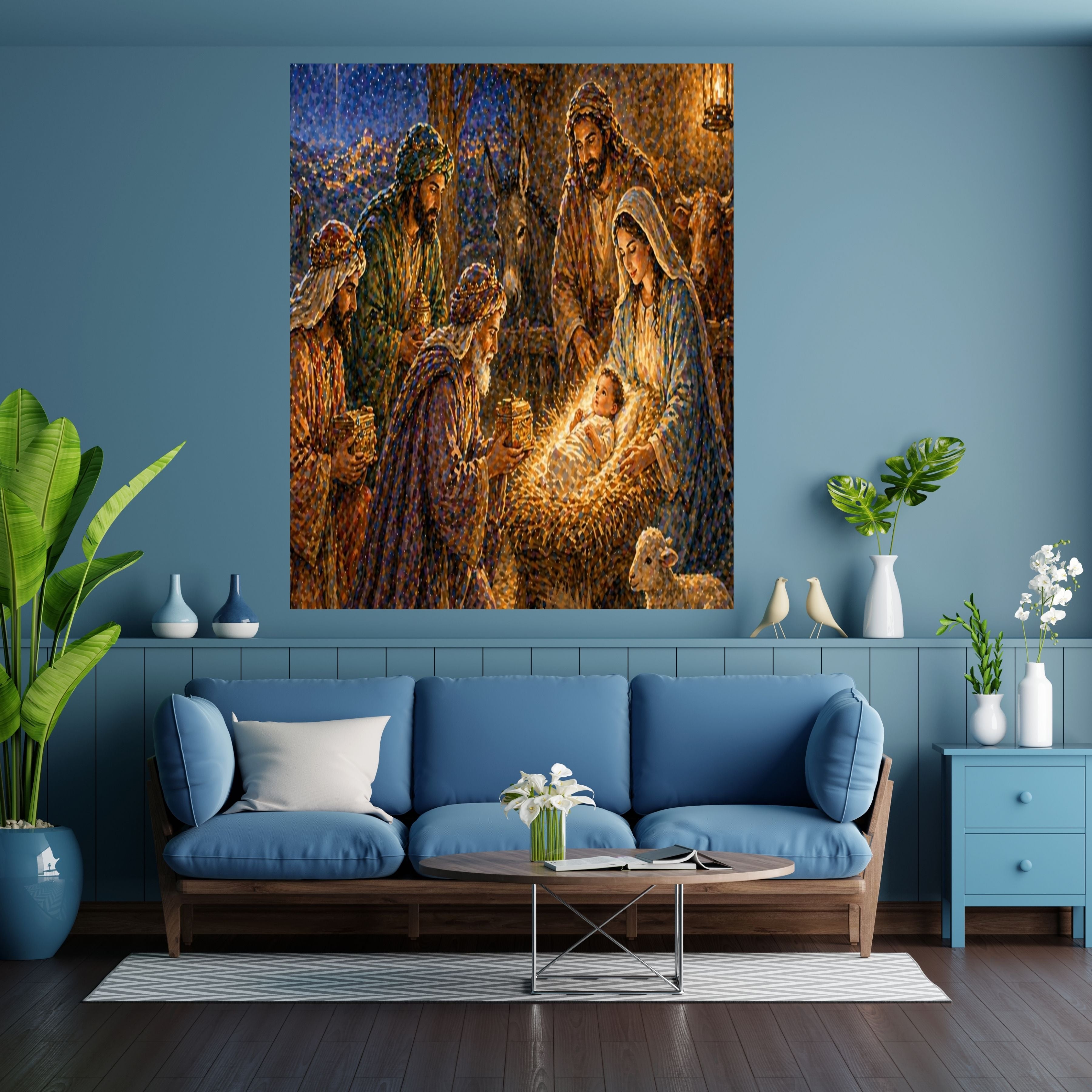 Commercial Use Jesus Wall Art Printable Set, Christian Nursery Decor Bundle, Bible Story Illustrations, Resell License Included|sp15c