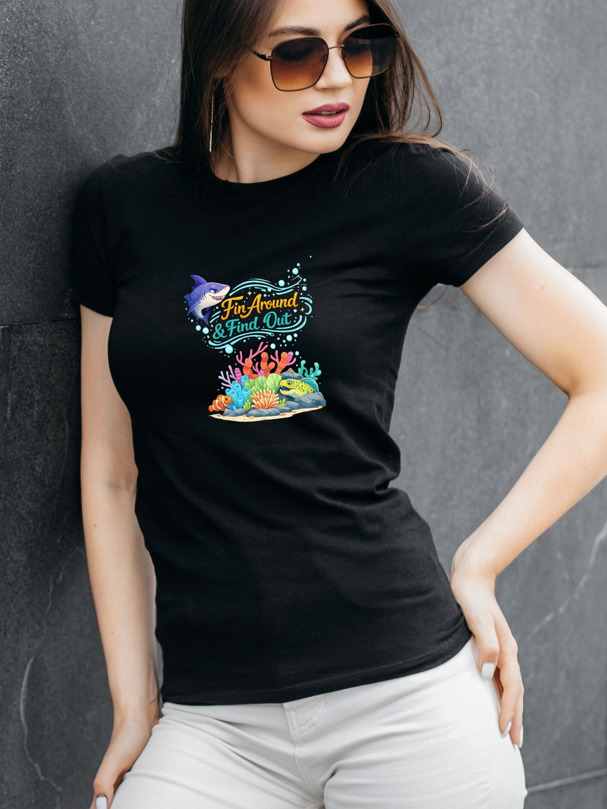 Under The Sea PNG, Ocean T-Shirt Design, Sea Life Graphic, Beach Lover Gift, Marine Life PNG, Coastal Aesthetic, Print On Demand Design, Digital Download|gr30-2