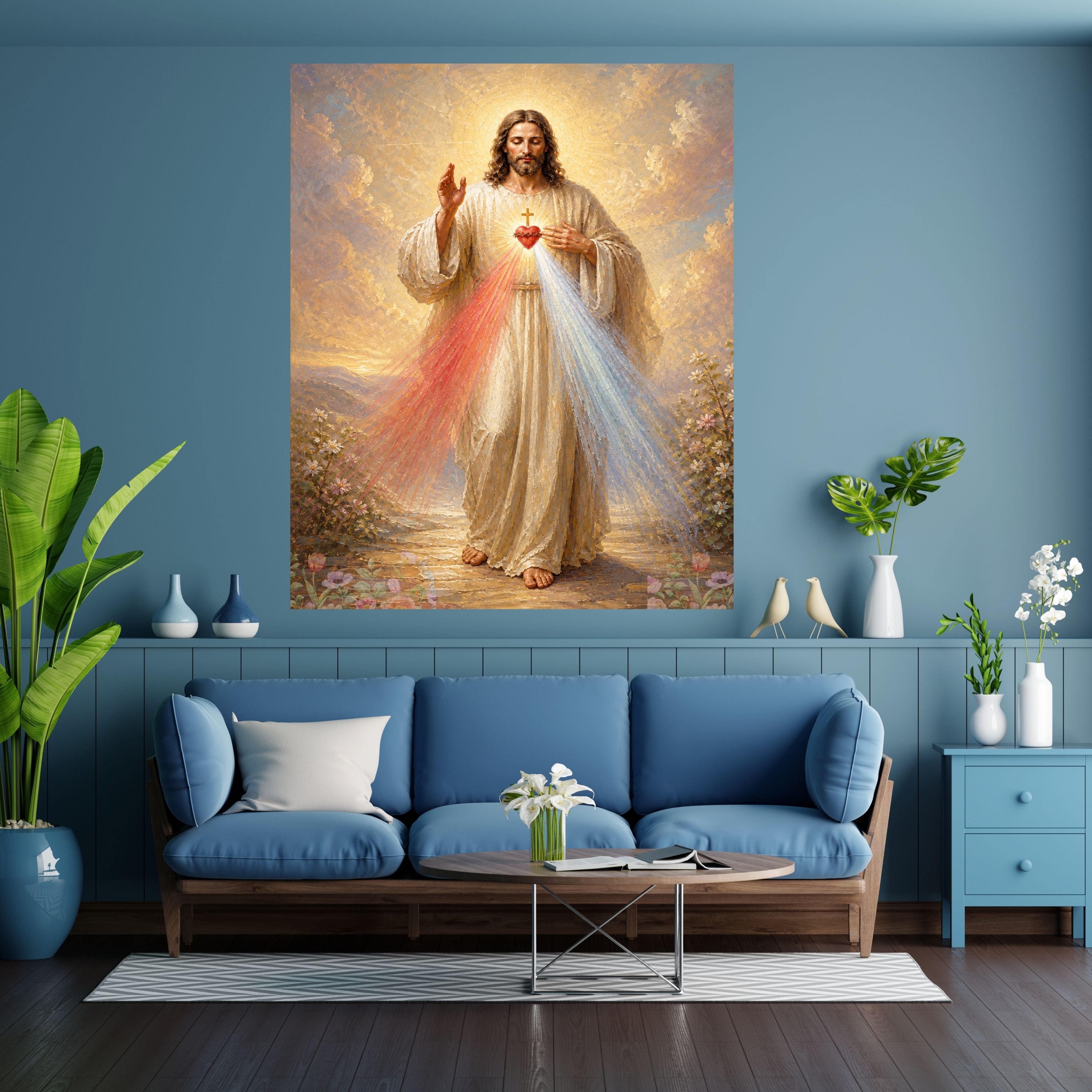 Commercial Use Jesus Wall Art Printable Set, Christian Nursery Decor Bundle, Bible Story Illustrations, Resell License Included|sp44c