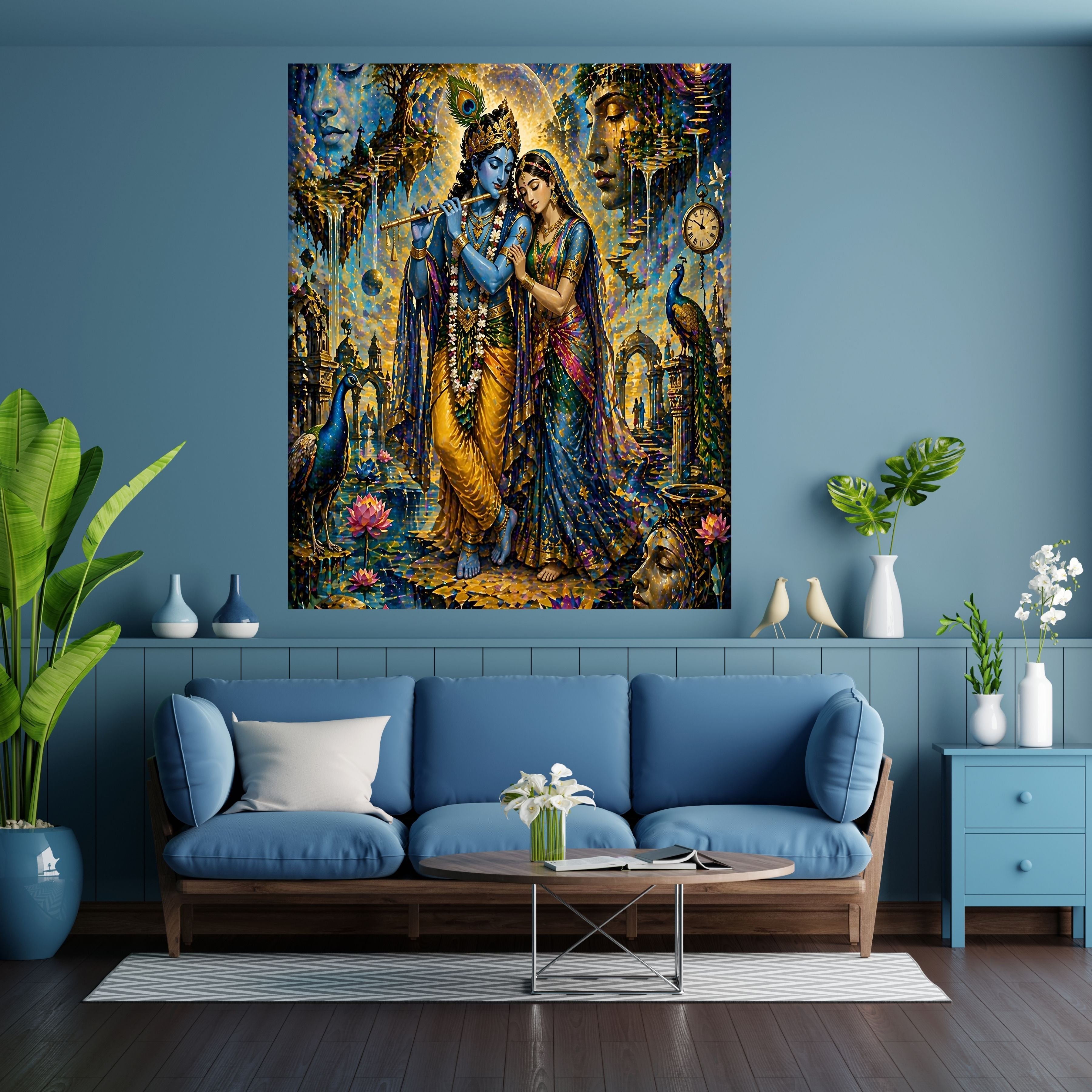 Commercial Use Lord Krishna Wall Art Bundle | Hindu Printable Decor | Commercial Use License Included | Spiritual Home Decor | Pooja Room Prints | Digital Download|sp66c