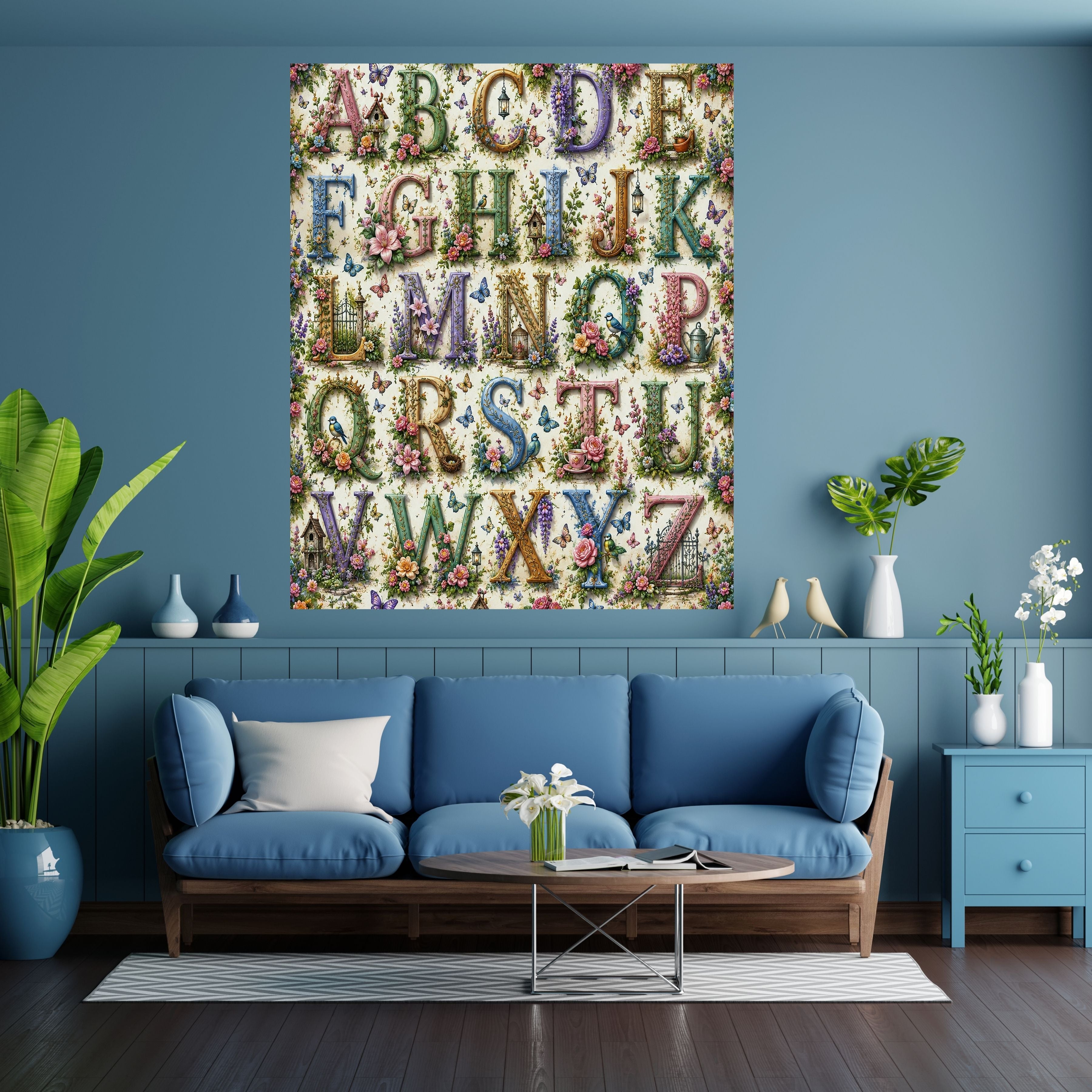 Kids Room Wall Art Printable, Nursery Wall Hanging Digital Download, Cute Kids Bedroom Decor, 300 DPI High Resolution Poster, Personal Use Only|kwd3
