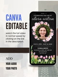 Commercial use FUNERAL SERVICE Invitation Video Template | Canva Funeral Invite | In Loving Memory | Celebration of Life | Memorial Service | Instant Download|ai4c