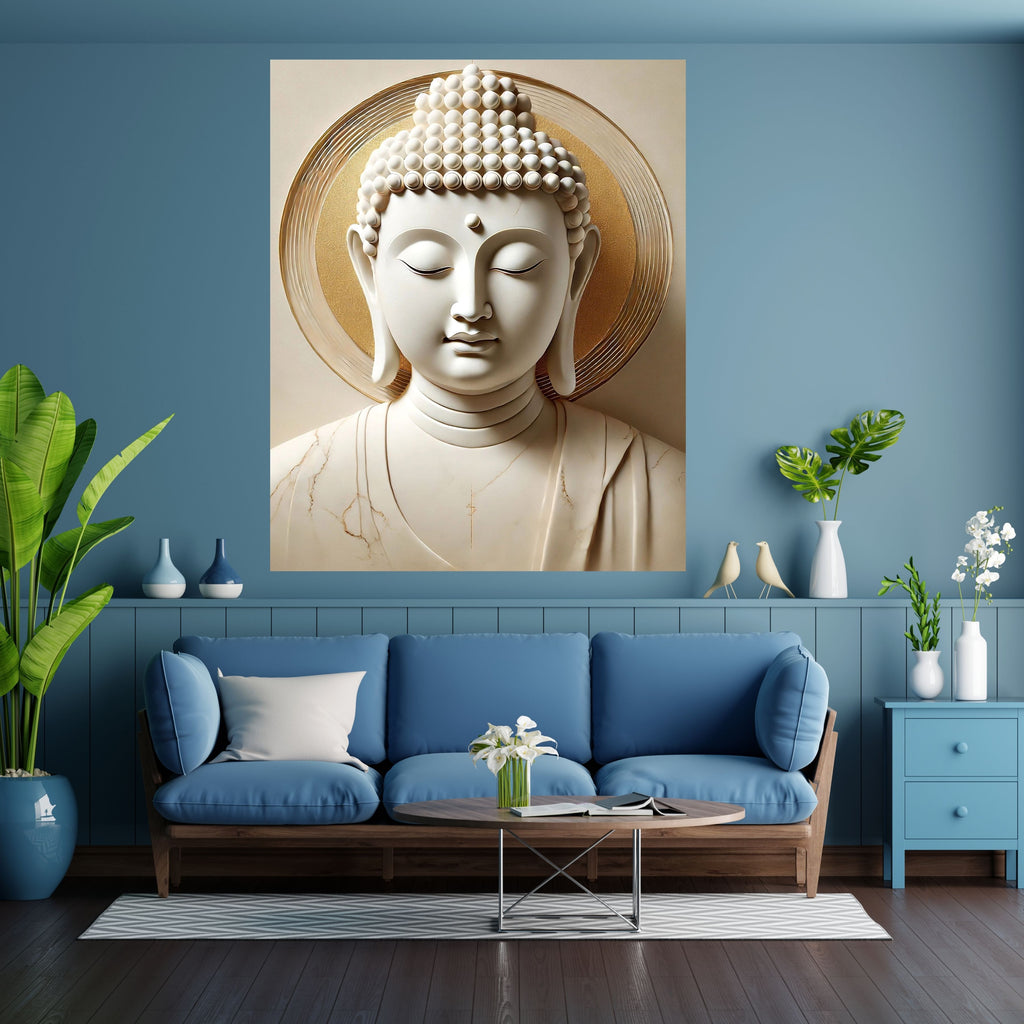 Commercial Use Lord Buddha Wall Art Printable | Zen Meditation Decor | Buddhist Wall Hanging | Spiritual Home Decor | Mindfulness Artwork | Instant Download|sp87c
