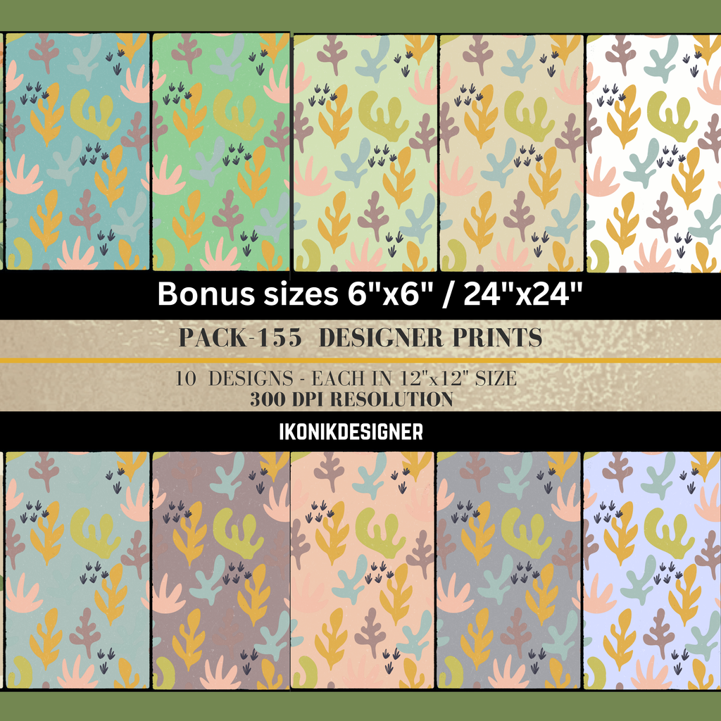 Seamless Pattern Digital Paper 12x12 with bonus sizes 6"x6"/24"x24", Repeat Pattern Background, Printable Scrapbook Paper, Kids Fabric Design|155