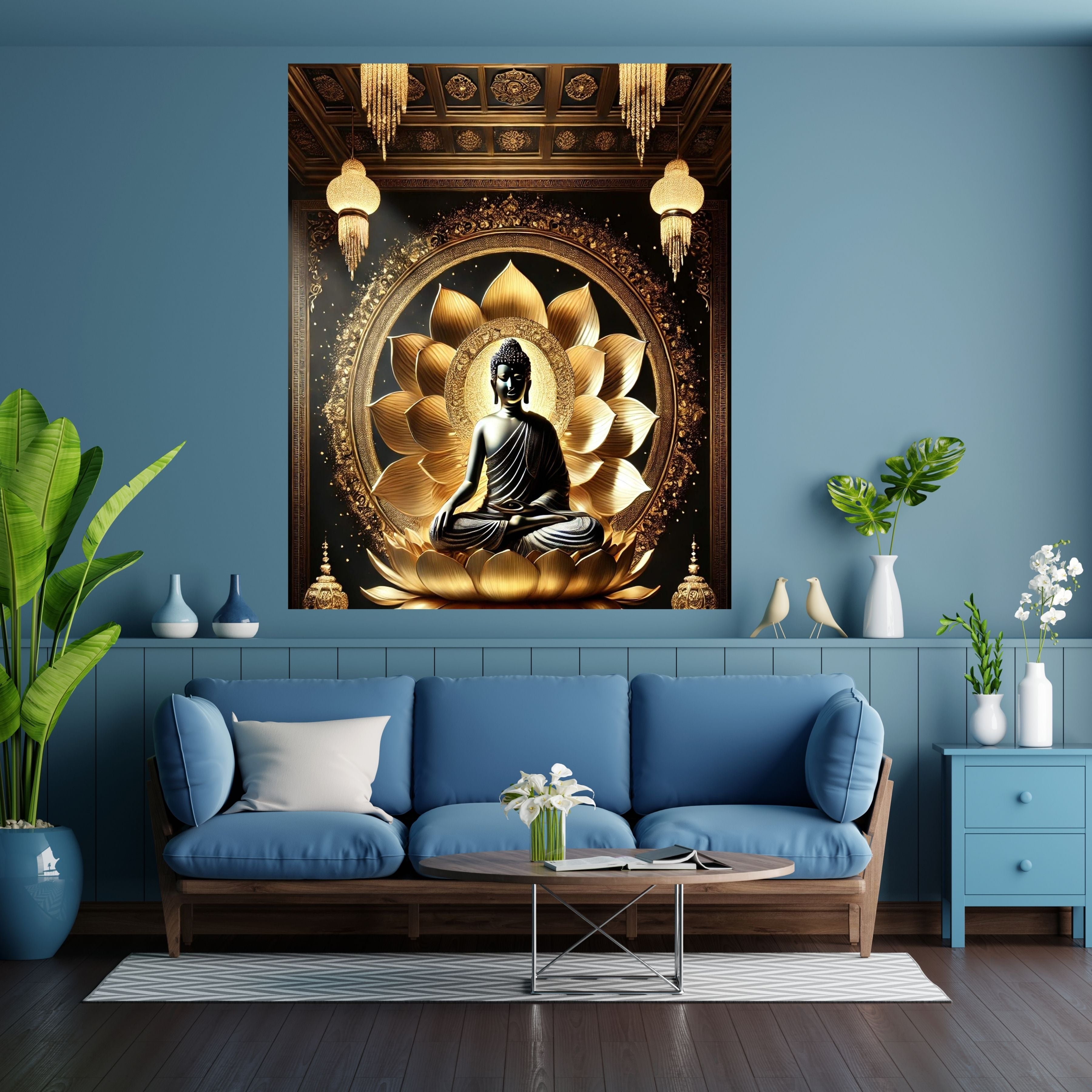 Lord Buddha Printable Wall Art, Zen Buddha Poster, Meditation Room Decor, Buddhist Wall Hanging, Spiritual Digital Download, Peaceful Home Decor|sp82