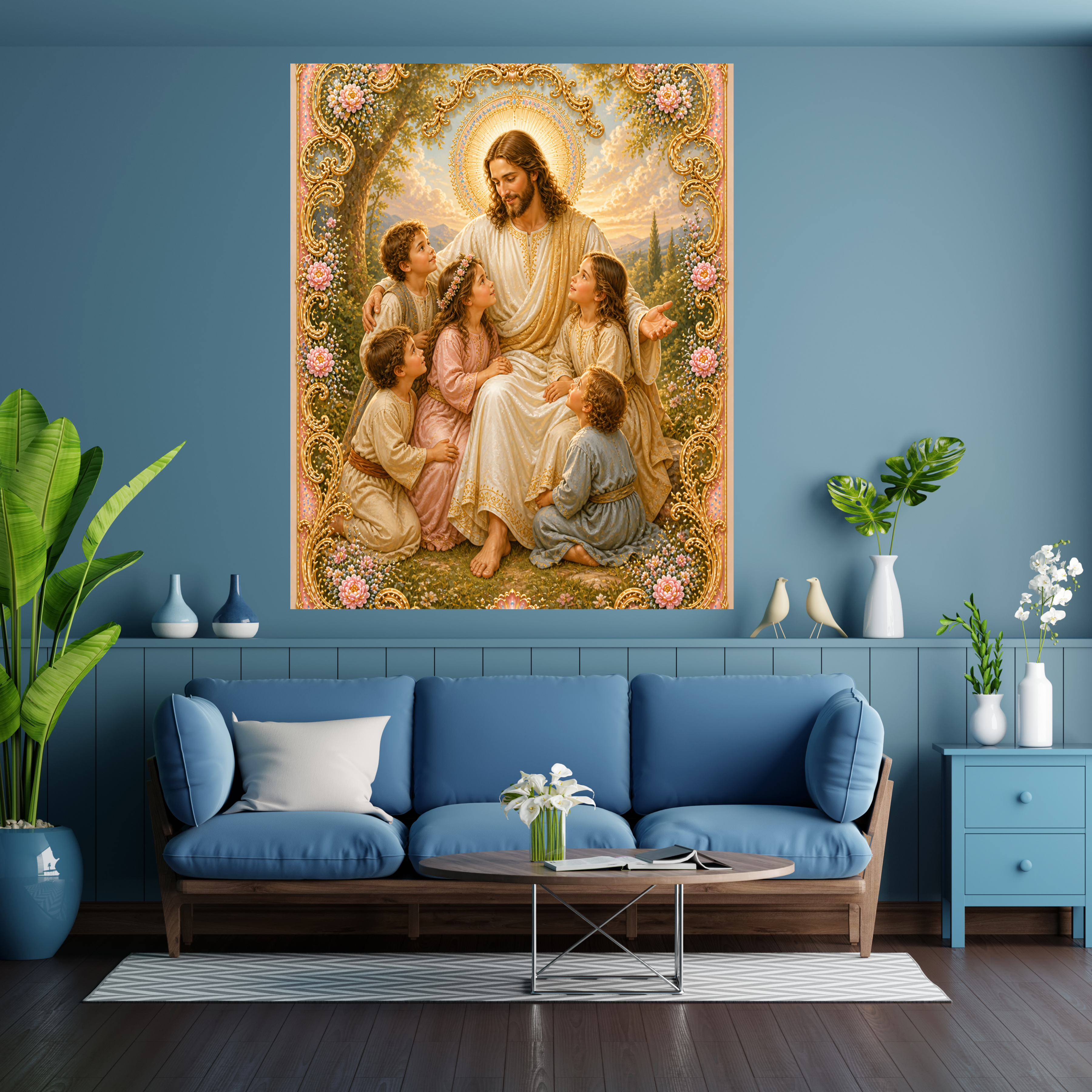 Commercial Use Jesus Wall Art Printable Set, Christian Nursery Decor Bundle, Bible Story Illustrations, Resell License Included|sp41c