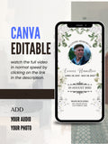 Commercial use MEMORIAL SERVICE editable Invitation Video Template | Canva Celebration of Life Invite | In Loving Memory | Digital Memorial Announcement | Instant Download|ai1c