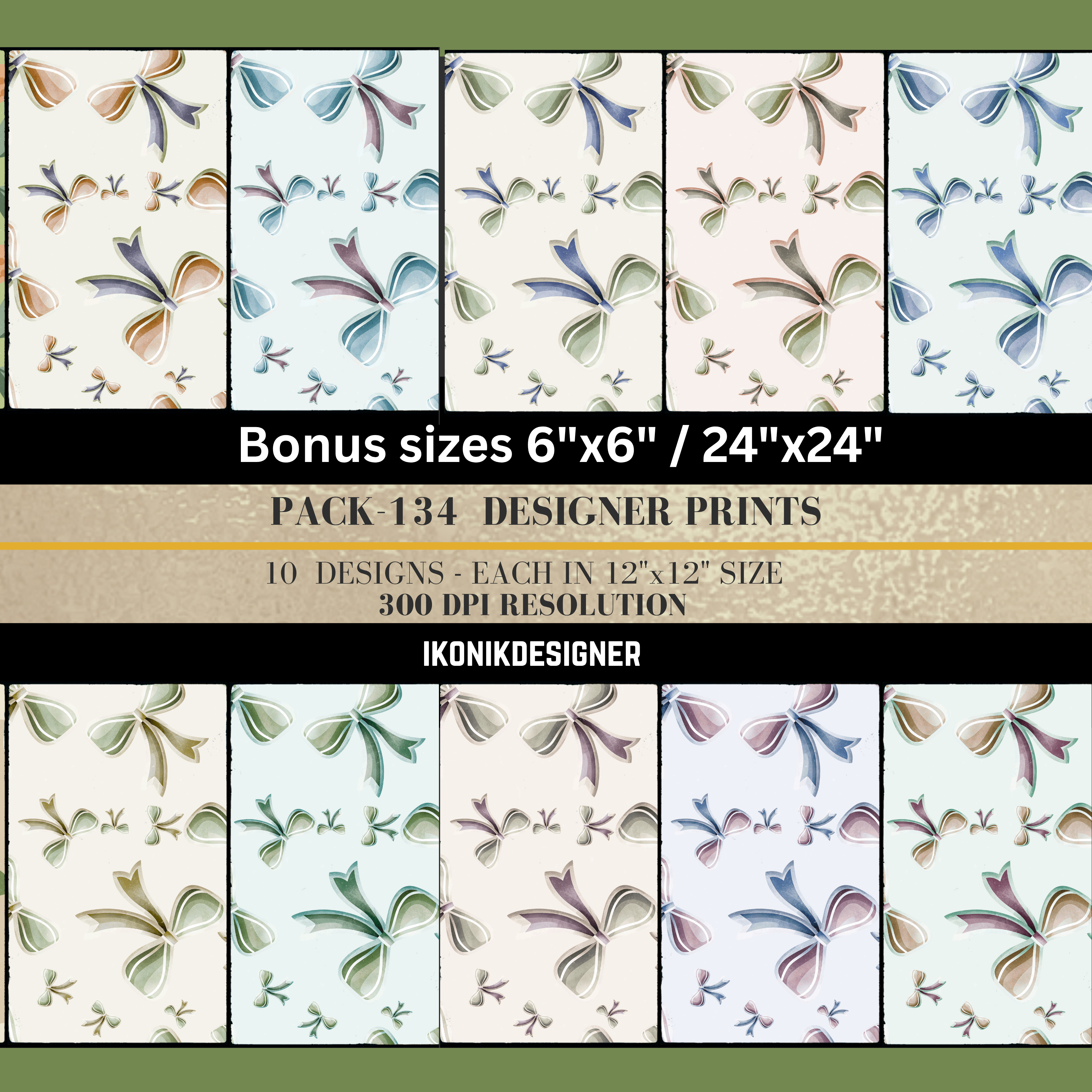 Commercial use Modern Seamless Pattern Bundle – Digital Papers for Business &amp; Products  Instant Download | High-Resolution 12x12 + Bonus Sizes|134c