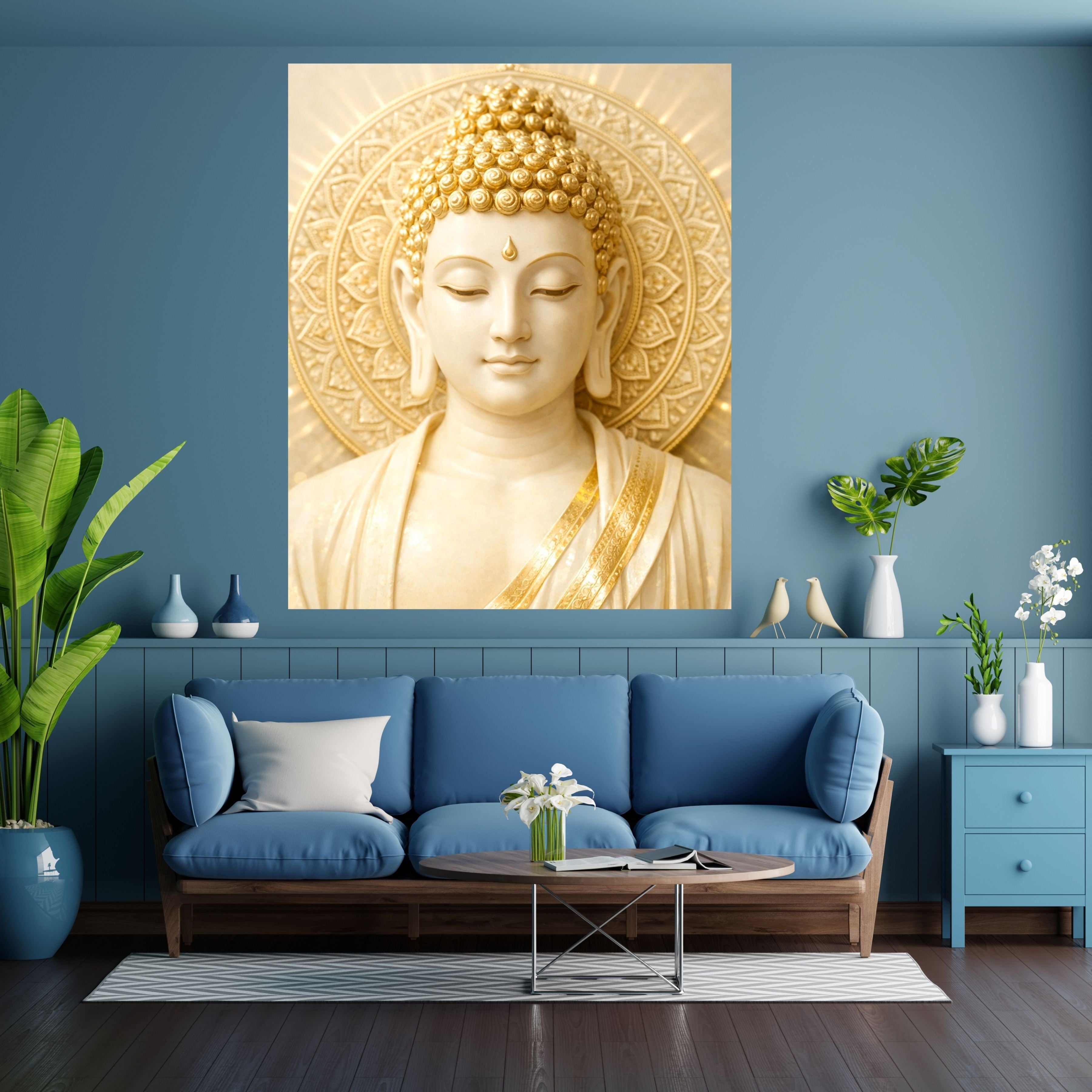 Lord Buddha Printable Wall Art, Zen Buddha Poster, Meditation Room Decor, Buddhist Wall Hanging, Spiritual Digital Download, Peaceful Home Decor|sp88