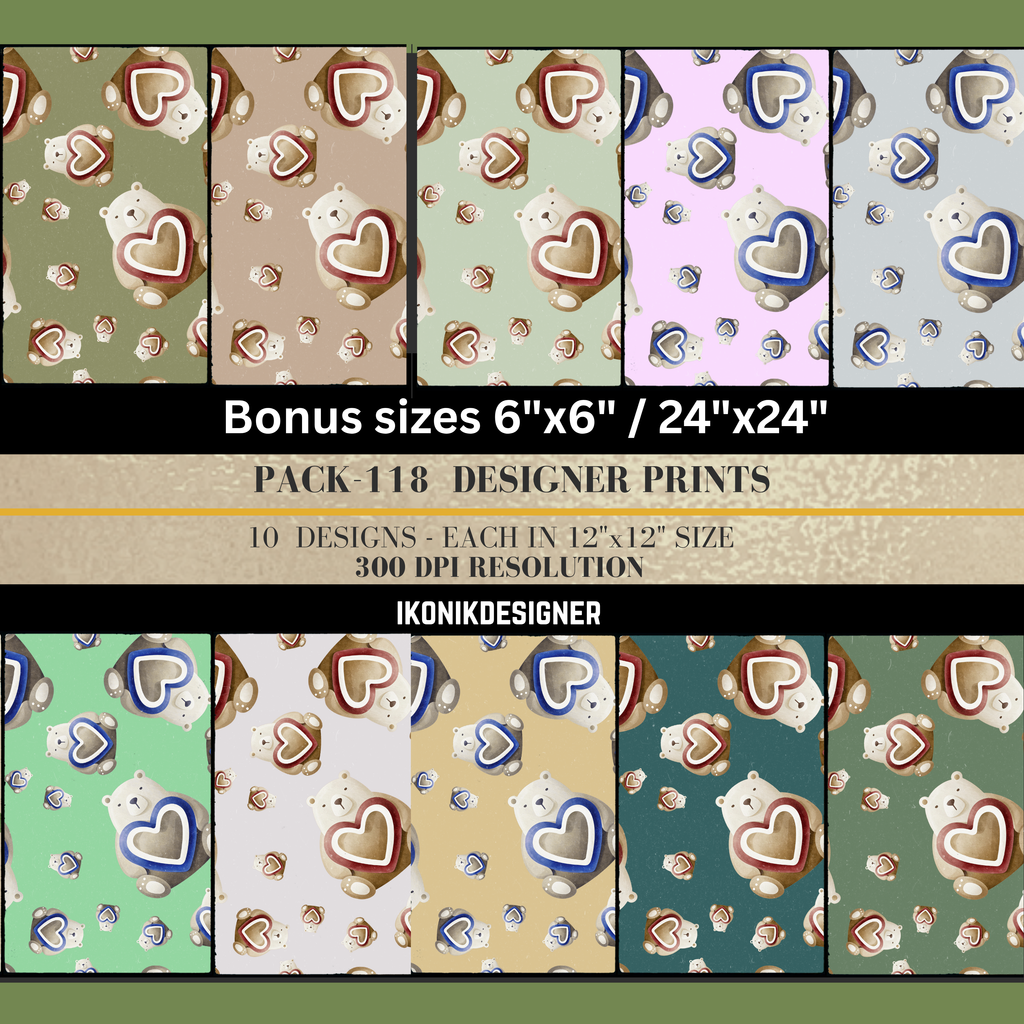 Commercial Use Kids Animal Seamless Pattern Bundle, Cute Cartoon Digital Paper, Nursery Backgrounds, POD, Fabric &amp; Packaging Design|118c