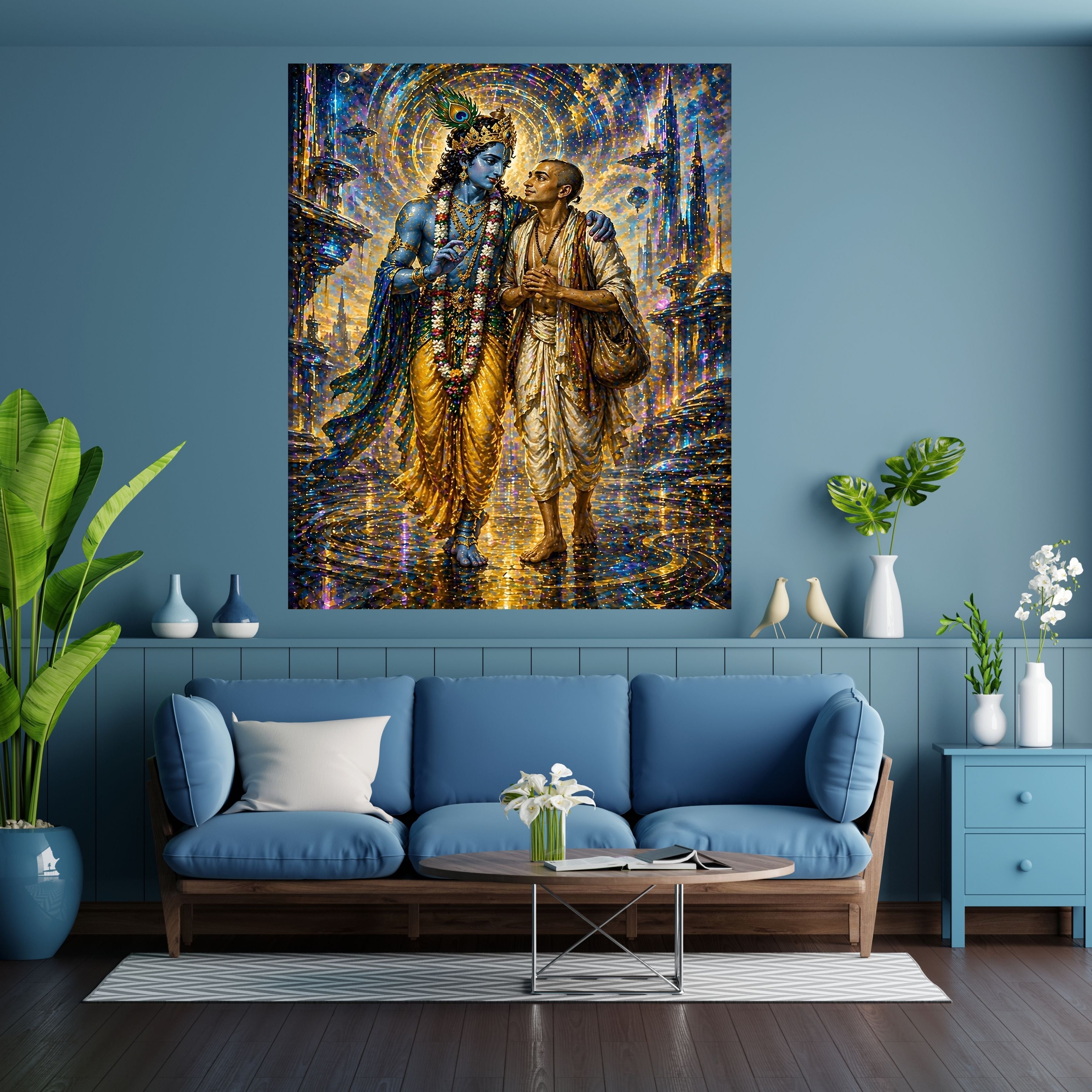 Commercial Use Lord Krishna Wall Art Bundle | Hindu Printable Decor | Commercial Use License Included | Spiritual Home Decor | Pooja Room Prints | Digital Download|sp70c