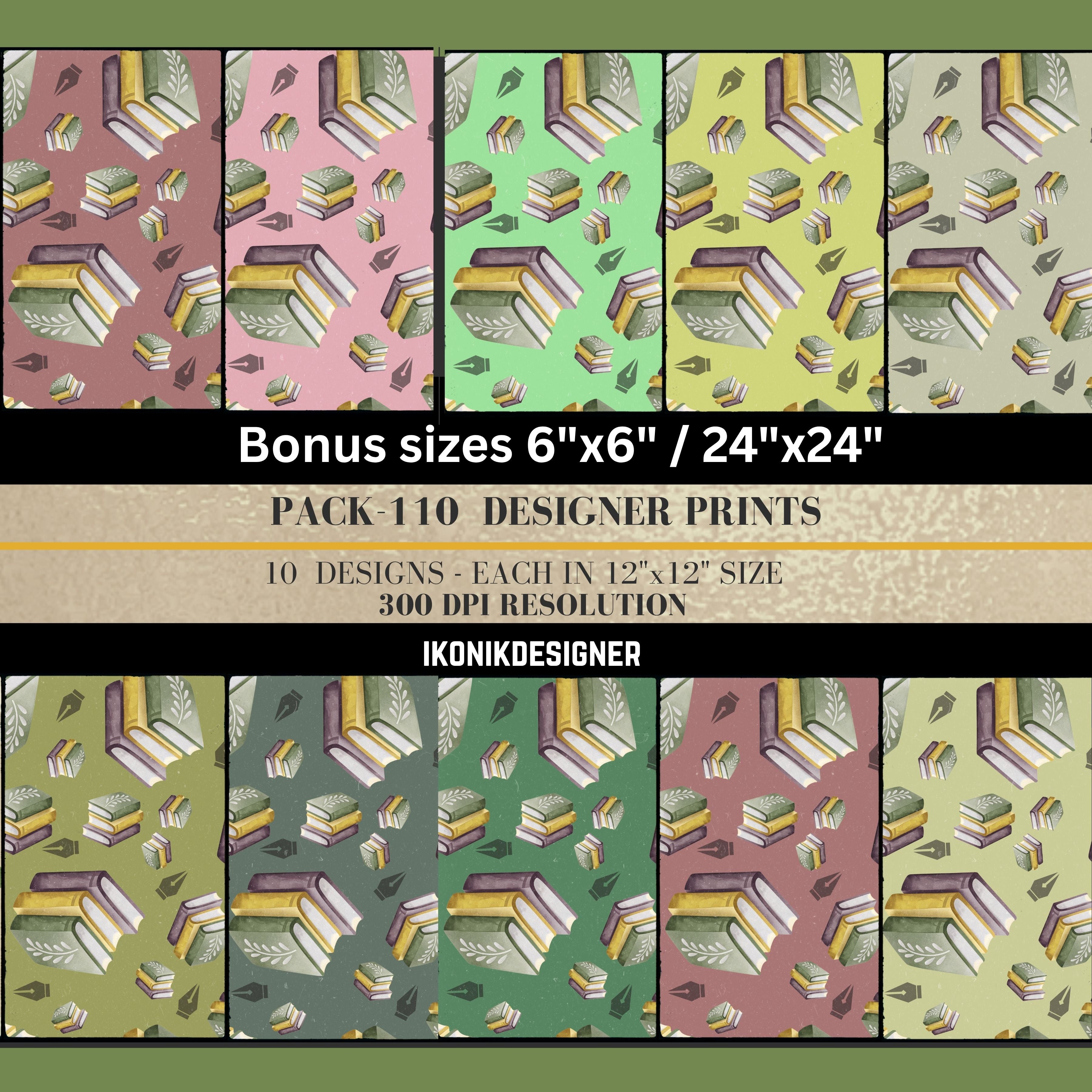 Commercial use Modern Seamless Pattern Bundle – Digital Papers for Business &amp; Products  Instant Download | High-Resolution 12x12 + Bonus Sizes|110c