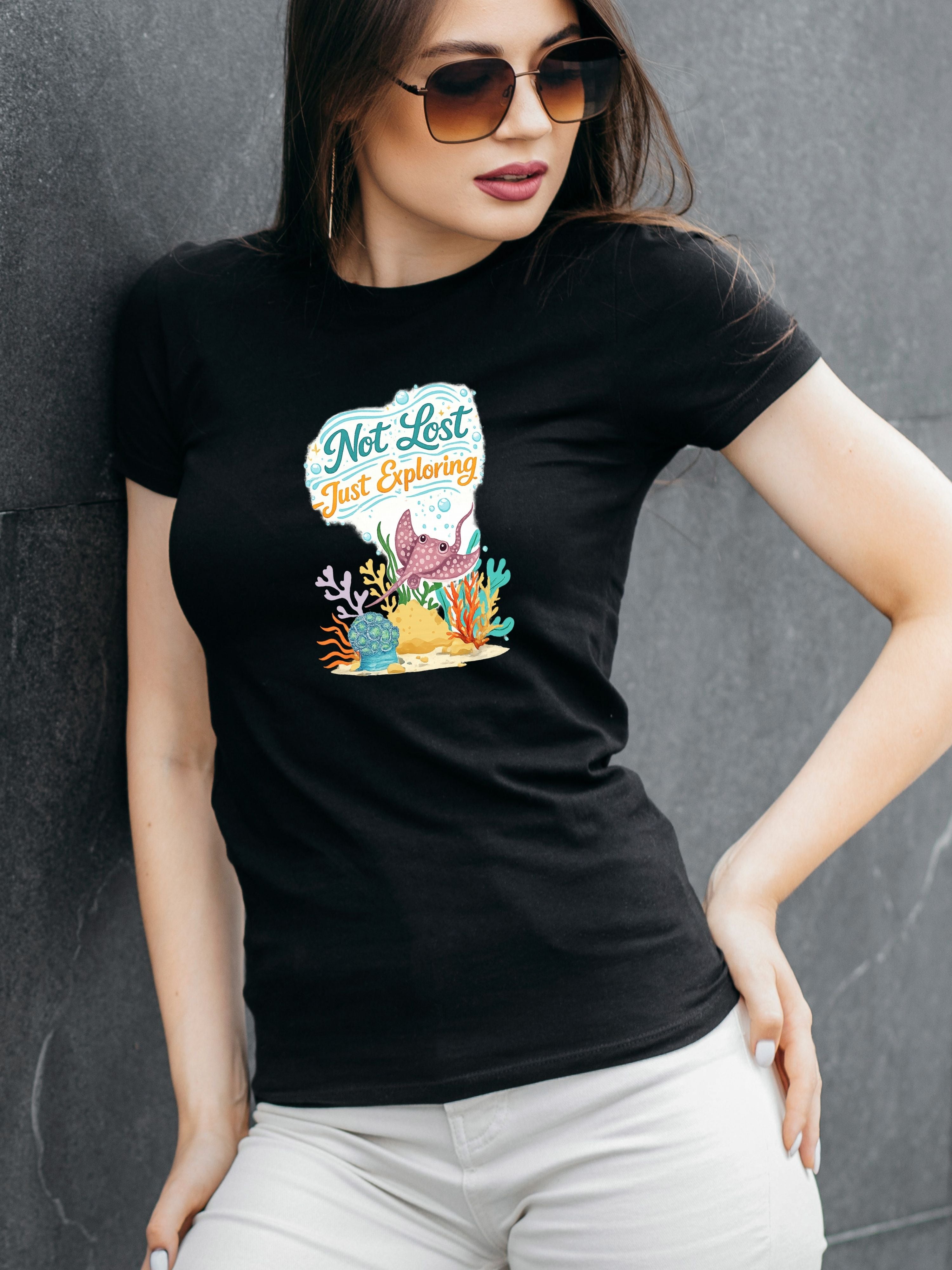 Under The Sea PNG, Ocean T-Shirt Design, Sea Life Graphic, Beach Lover Gift, Marine Life PNG, Coastal Aesthetic, Print On Demand Design, Digital Download|gr30-14