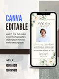 Commercial use FUNERAL SERVICE Invitation Video Template | Canva Funeral Invite | In Loving Memory | Celebration of Life | Memorial Service | Instant Download|ai3c