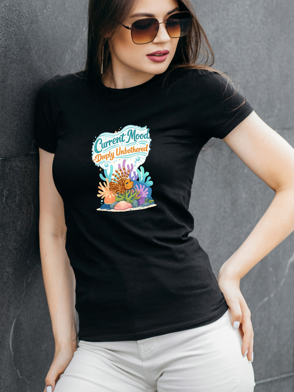 Under The Sea PNG, Ocean T-Shirt Design, Sea Life Graphic, Beach Lover Gift, Marine Life PNG, Coastal Aesthetic, Print On Demand Design, Digital Download|gr30-13