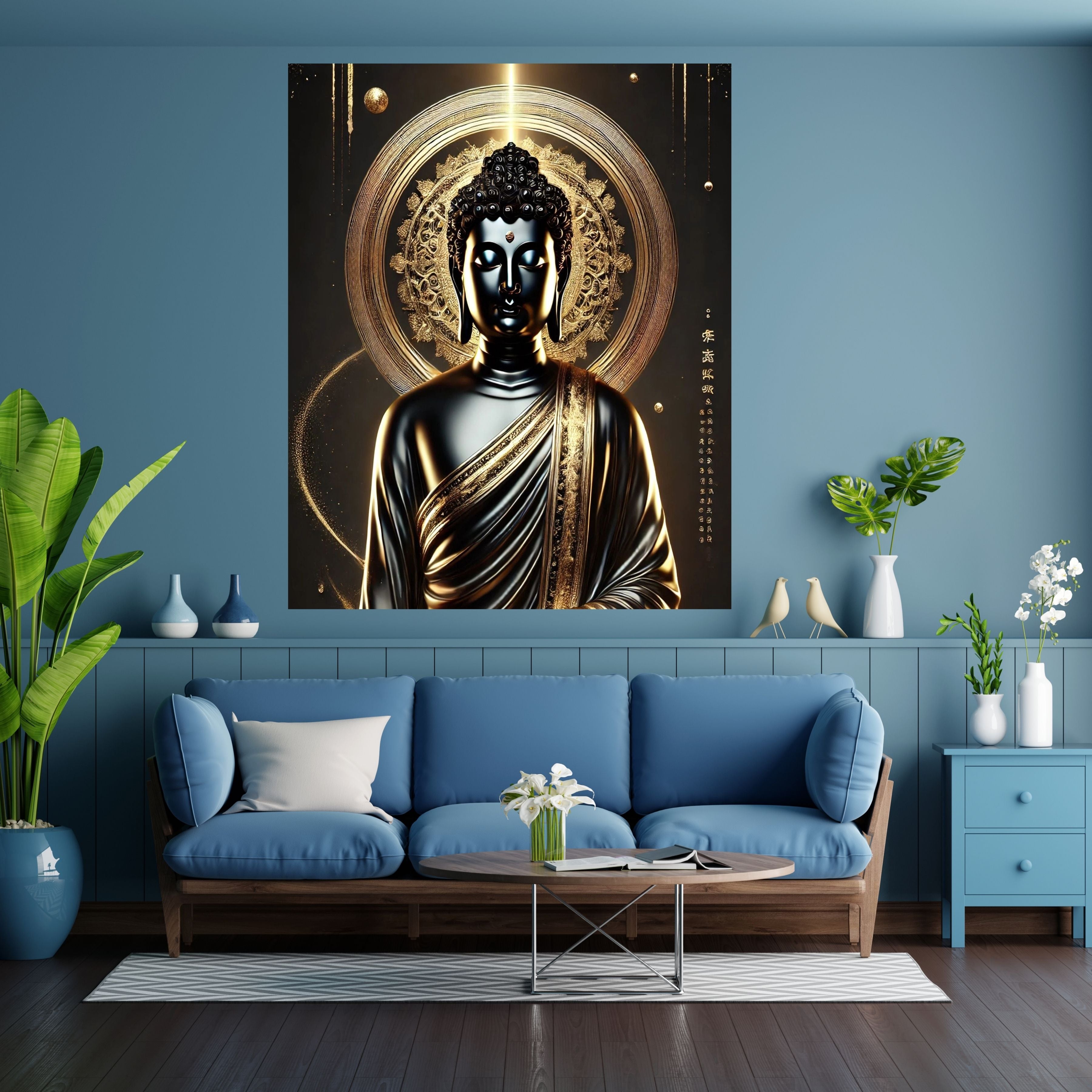 Lord Buddha Printable Wall Art, Zen Buddha Poster, Meditation Room Decor, Buddhist Wall Hanging, Spiritual Digital Download, Peaceful Home Decor|sp84