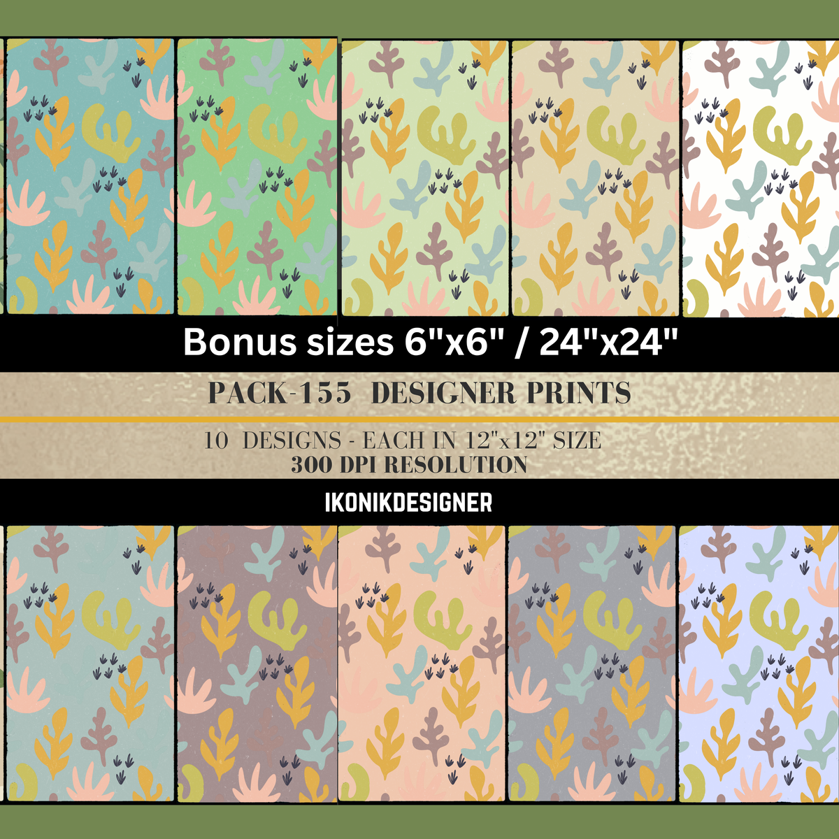 Peach Abstract Seaweed Coral Botanical Seamless Pattern Bundle 10 Colourways Commercial Use - Matisse Digital Paper POD Etsy Boho Home Decor Abstract Botanical Fabric Printing
