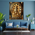Luxury Lord Ganesha Wall Art Printable | Ganapathi Digital Download | Hindu God Decor | Spiritual Poster | Ganesh Chaturthi Gift | 11 Sizes |sp1