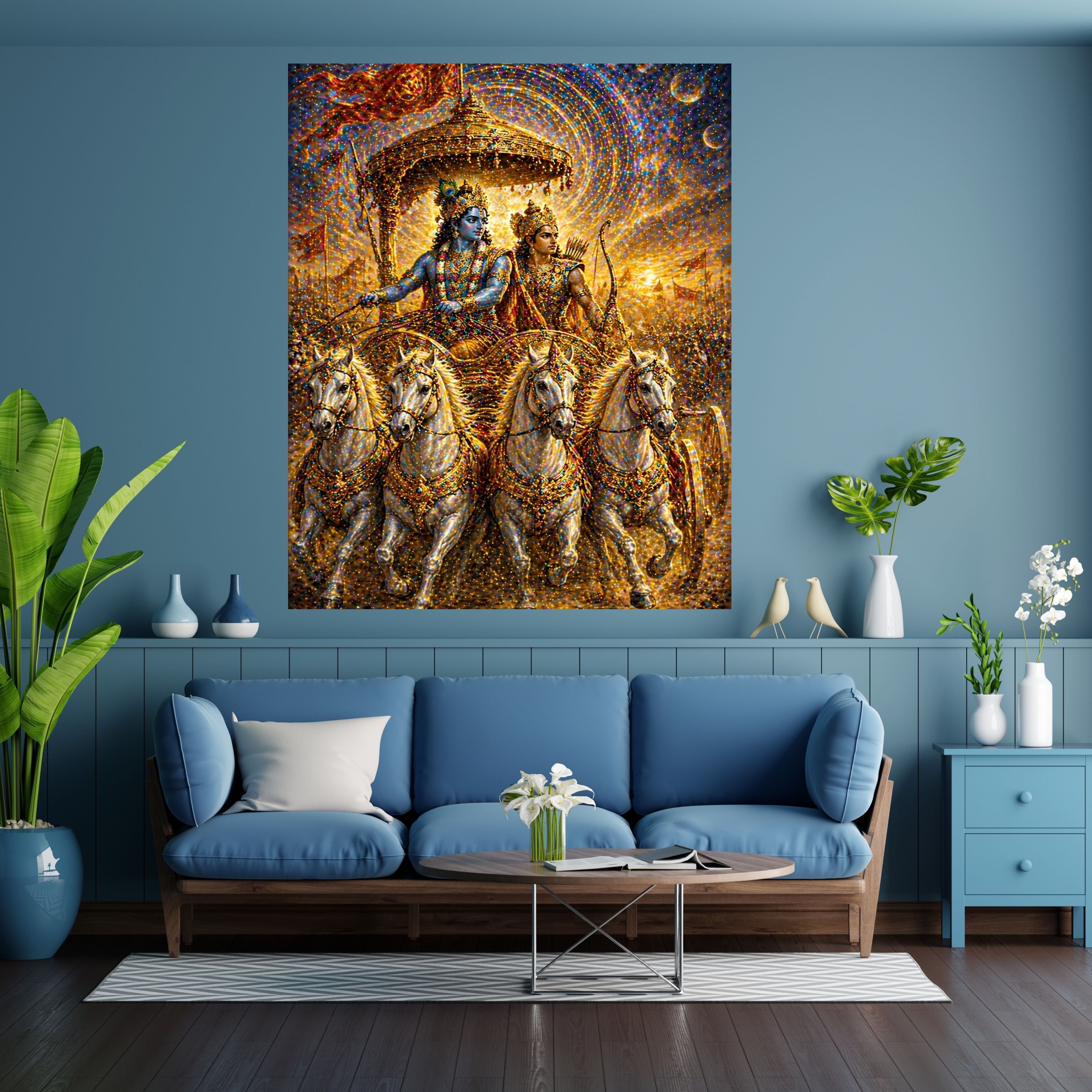 Commercial Use Lord Krishna Wall Art Bundle | Hindu Printable Decor | Commercial Use License Included | Spiritual Home Decor | Pooja Room Prints | Digital Download|sp74c