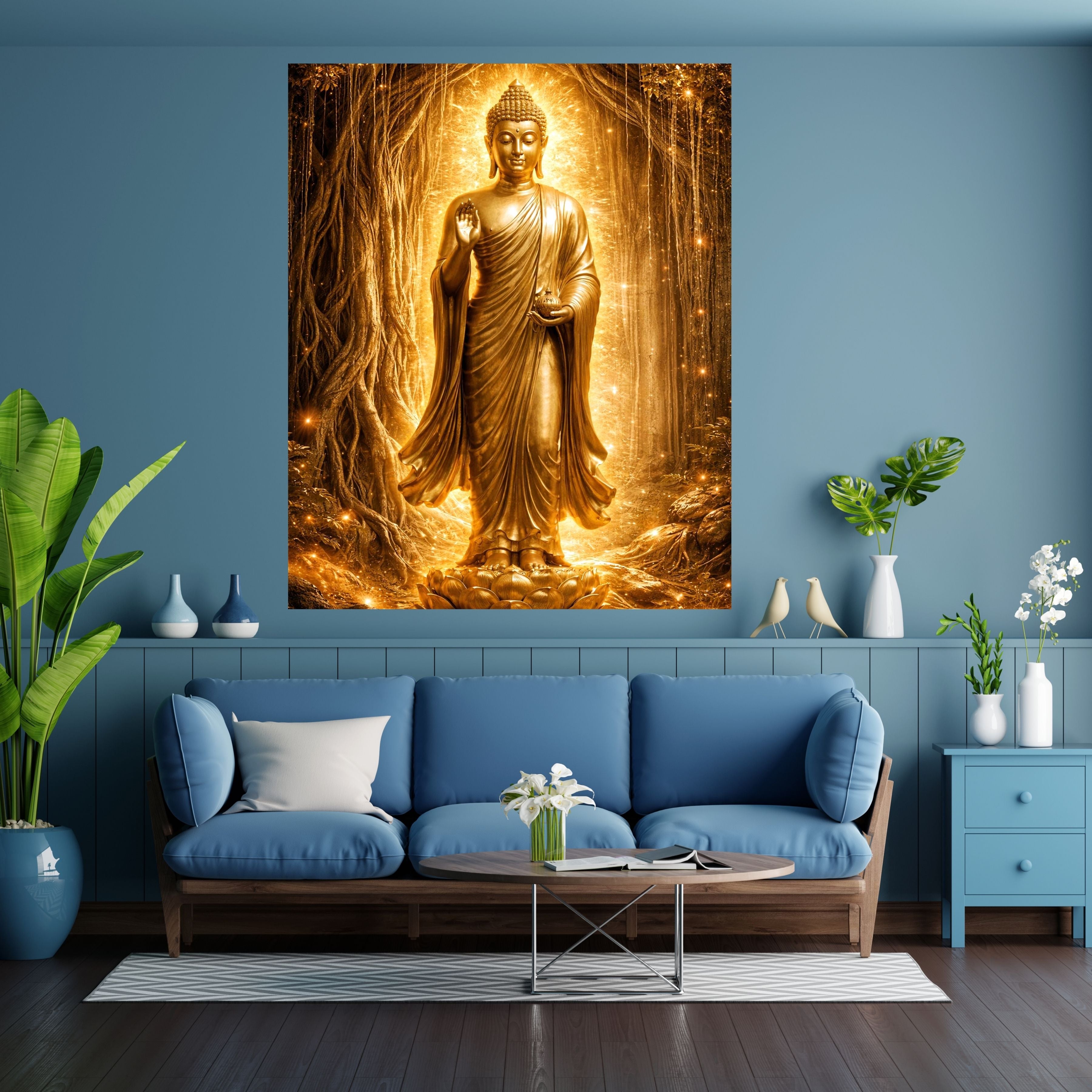 Commercial Use Lord Buddha Wall Art Printable | Zen Meditation Decor | Buddhist Wall Hanging | Spiritual Home Decor | Mindfulness Artwork | Instant Download|sp79c