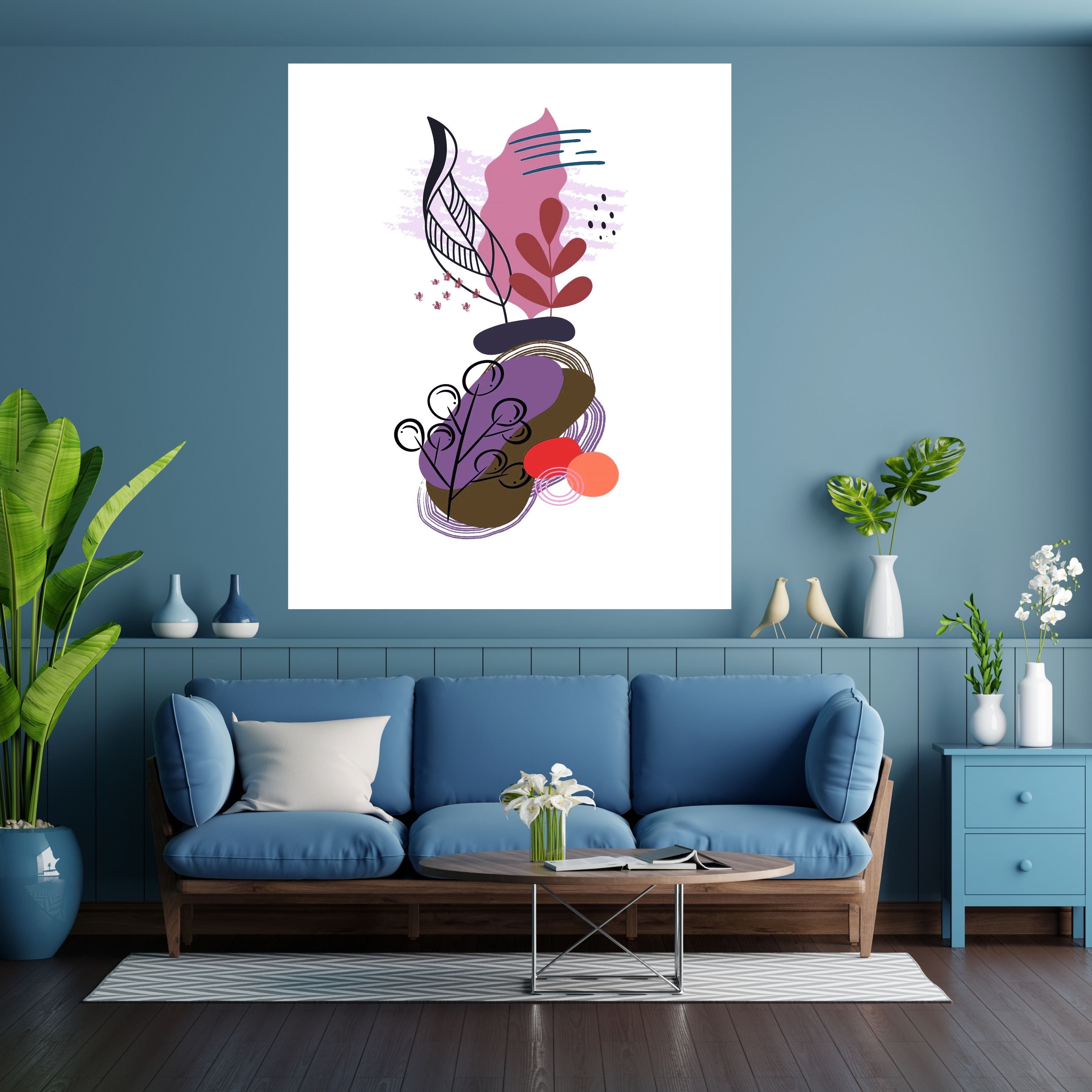 Commercial use Modern Wall Art Printable, Minimalist Wall Decor, Abstract modern Art Print, Neutral Aesthetic Wall Hanging, Living Room Bedroom Decor, Gallery Wall Art, Instant Download|m50c