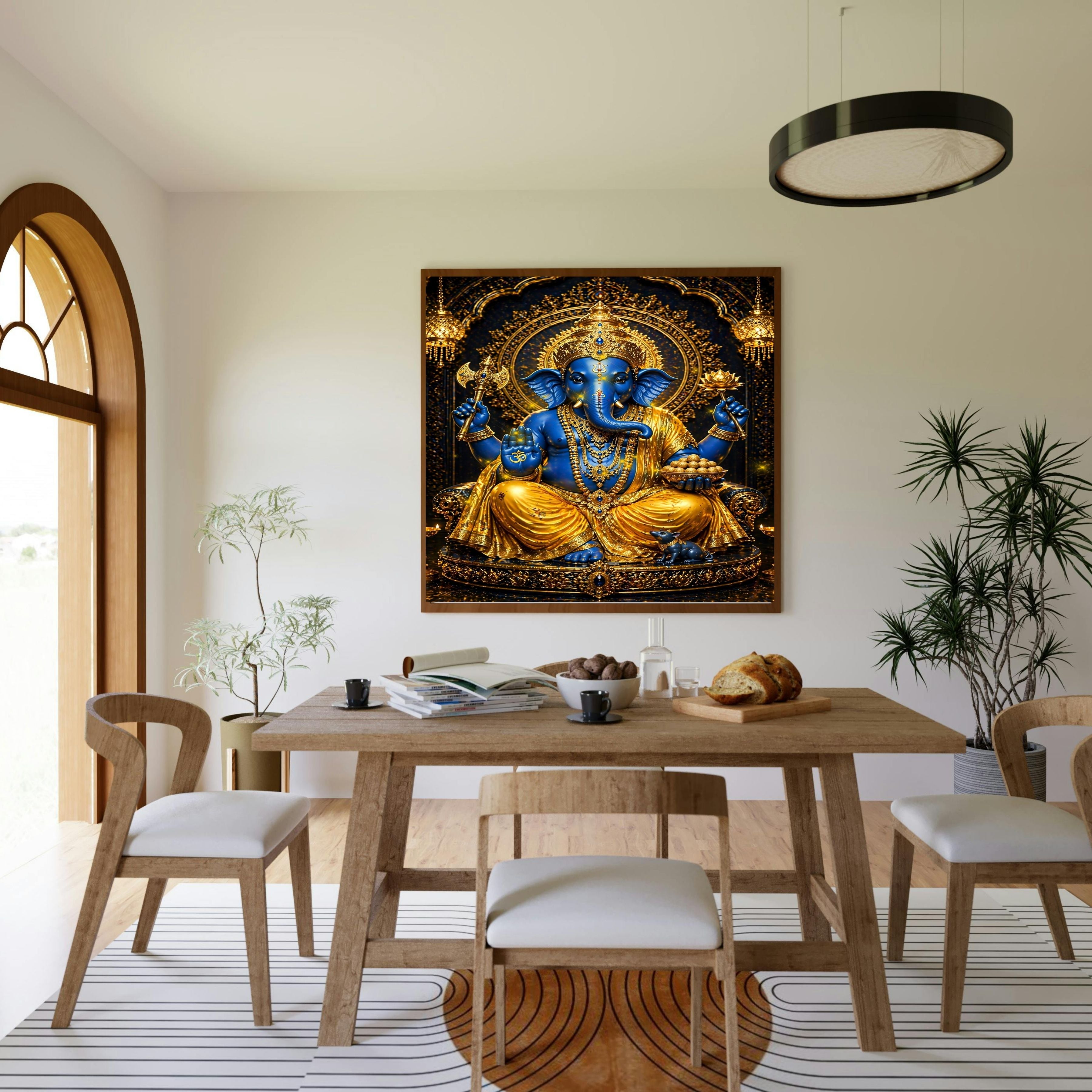 Lord Ganesha Wall Art Printable | Ganapathi Digital Download | Hindu God Decor | Spiritual Poster | Ganesh Chaturthi Gift | 11 Sizes Included|sp8