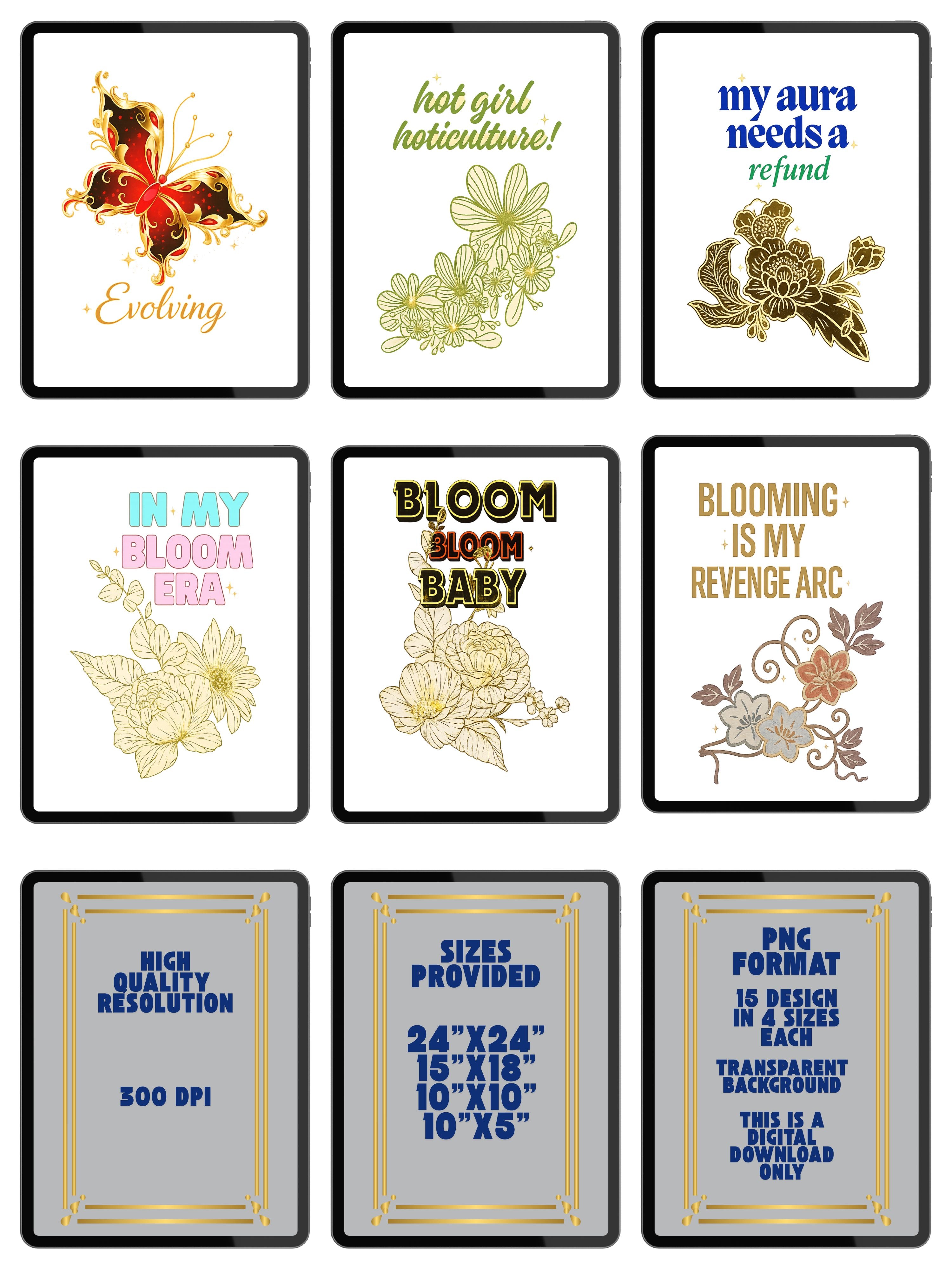 Commercial use Modern PNG Design Bundle | 15 Modern Graphic Designs | T-Shirt, Mug & Sublimation PNG Bundle | 4 Sizes Included | Instant Download|gr24c