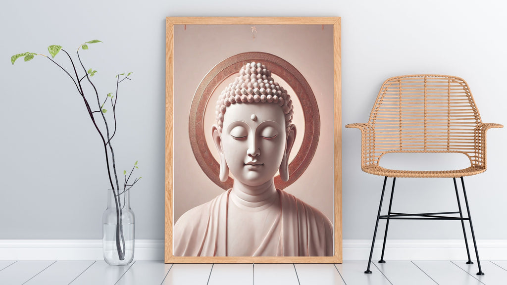 Lord Buddha Printable Wall Art, Zen Buddha Poster, Meditation Room Decor, Buddhist Wall Hanging, Spiritual Digital Download, Peaceful Home Decor|sp91