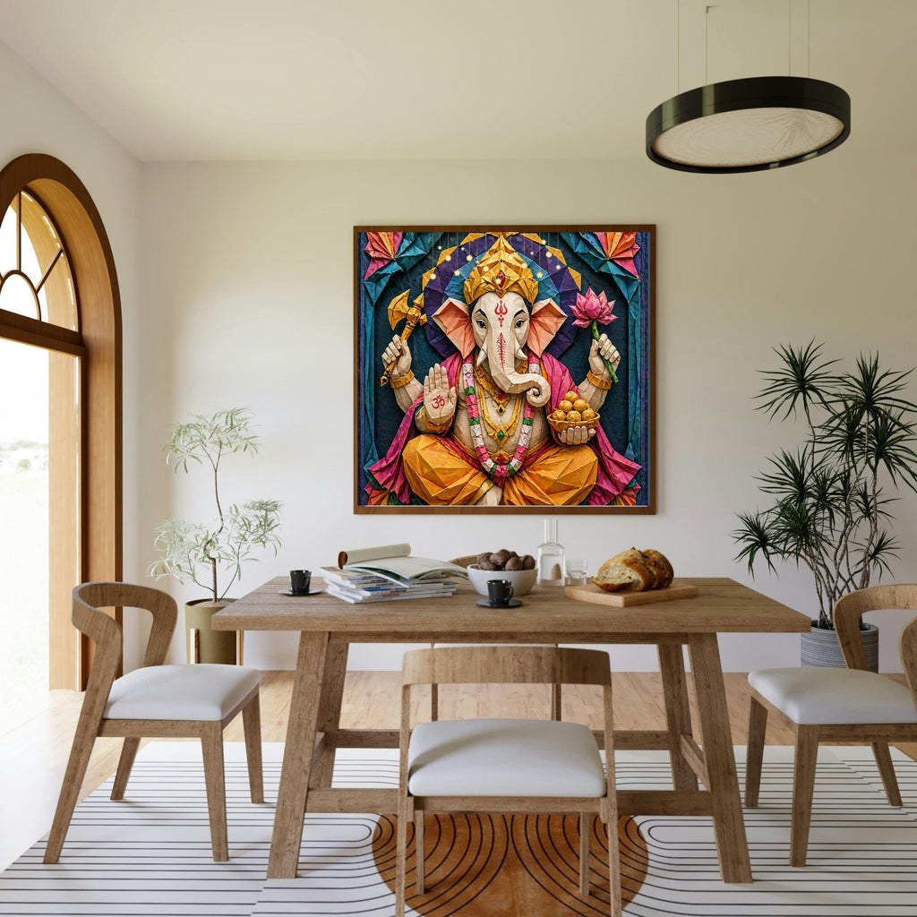 Lord Ganesha Wall Art Printable | Ganapathi Digital Download | Hindu God Decor | Spiritual Poster | Ganesh Chaturthi Gift | 11 Sizes Included|sp9