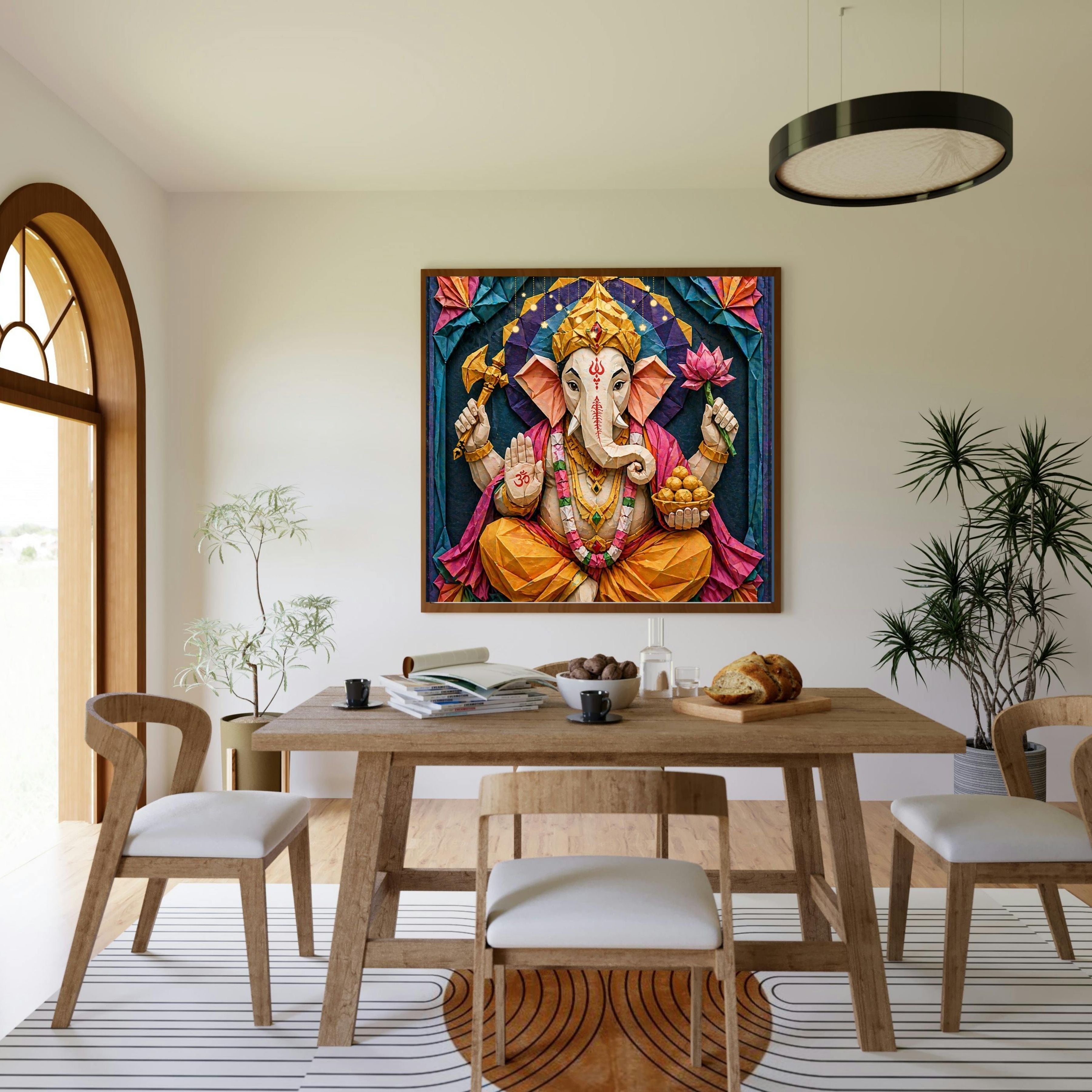 Lord Ganesha Wall Art Printable | Ganapathi Digital Download | Hindu God Decor | Spiritual Poster | Ganesh Chaturthi Gift | 11 Sizes Included|sp9