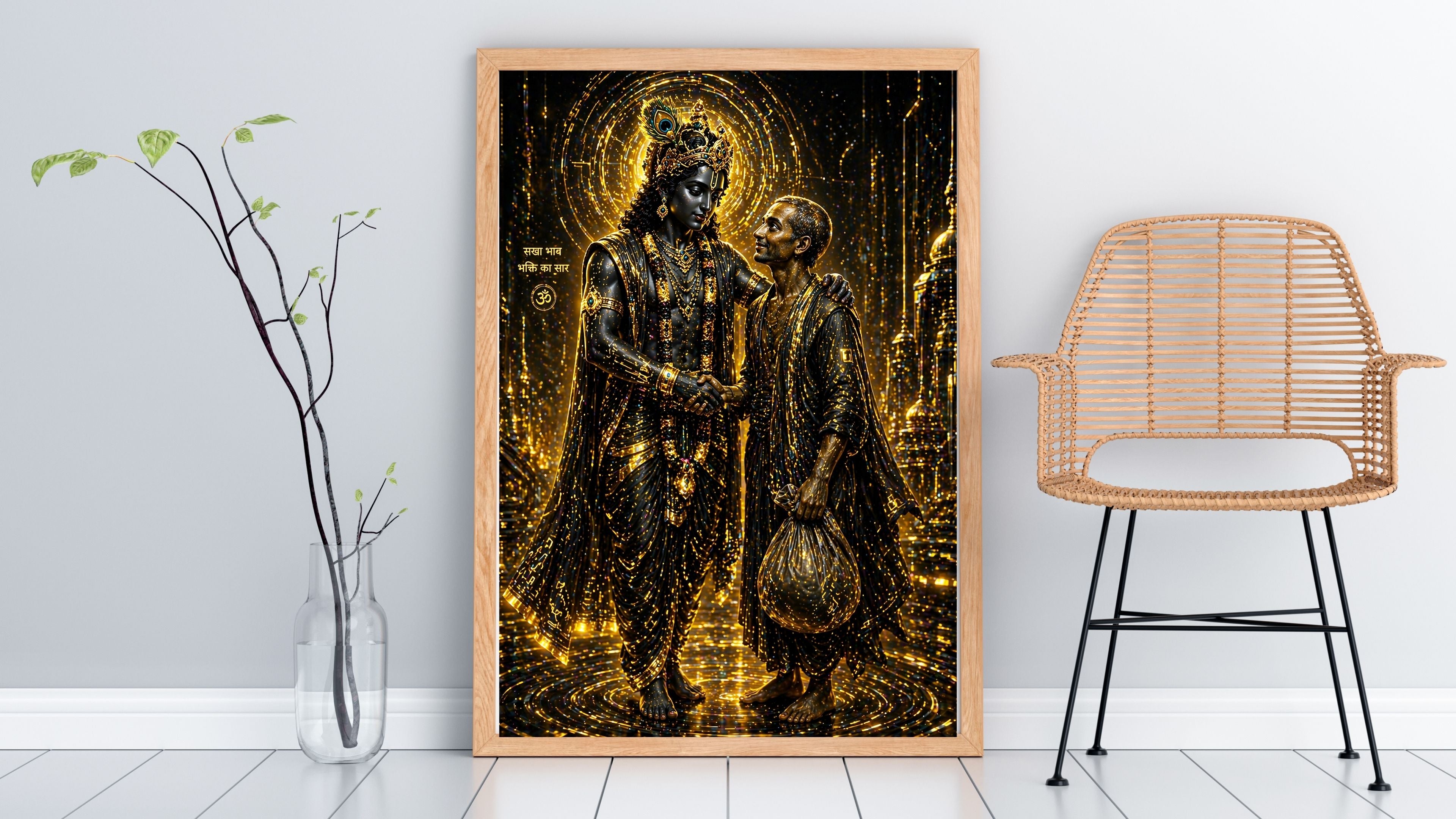 Commercial Use Lord Krishna Wall Art Bundle | Hindu Printable Decor | Commercial Use License Included | Spiritual Home Decor | Pooja Room Prints | Digital Download|sp57c