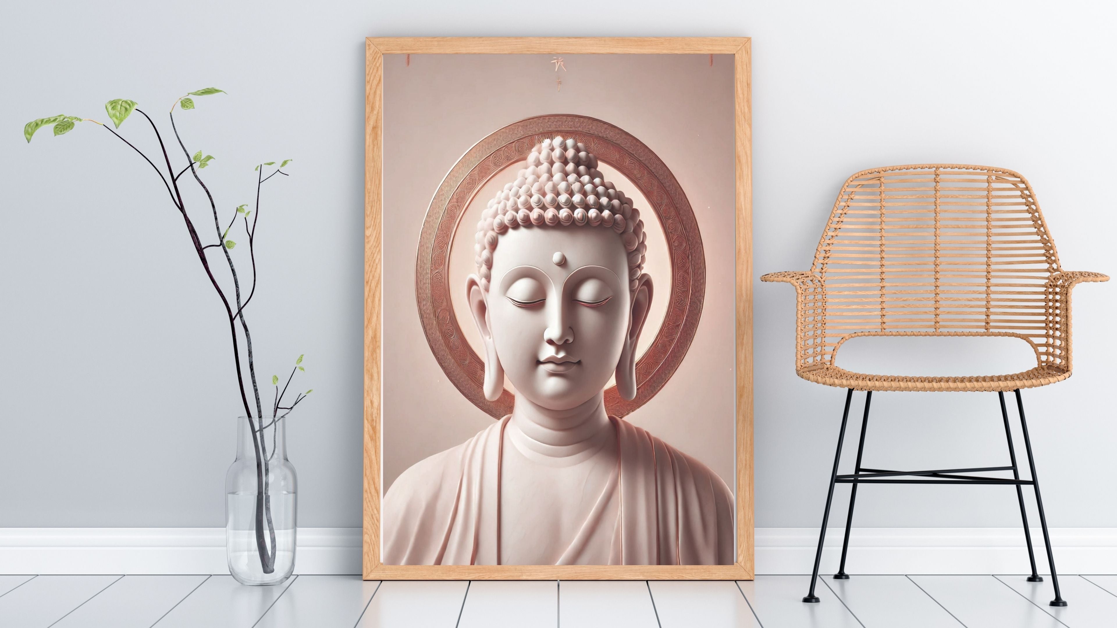Commercial Use Lord Buddha Wall Art Printable | Zen Meditation Decor | Buddhist Wall Hanging | Spiritual Home Decor | Mindfulness Artwork | Instant Download|sp91c