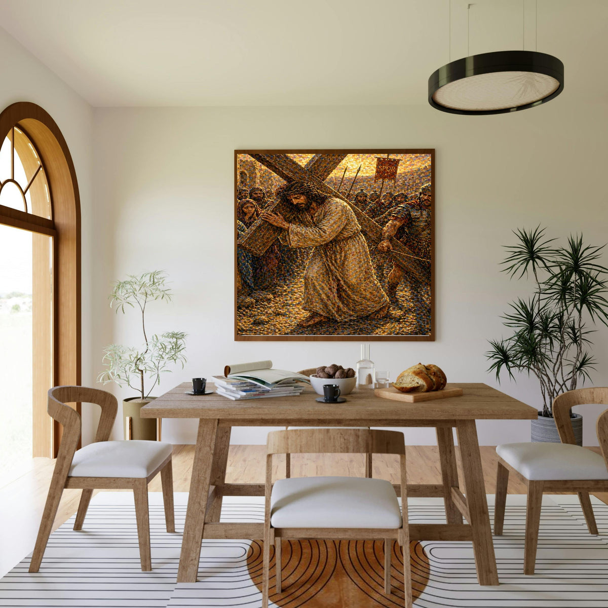 Jesus Carrying the Cross Printable Commercial Use | Via Dolorosa Wall Art Resell License | POD Good Friday Lent Etsy Seller Passion Bundle