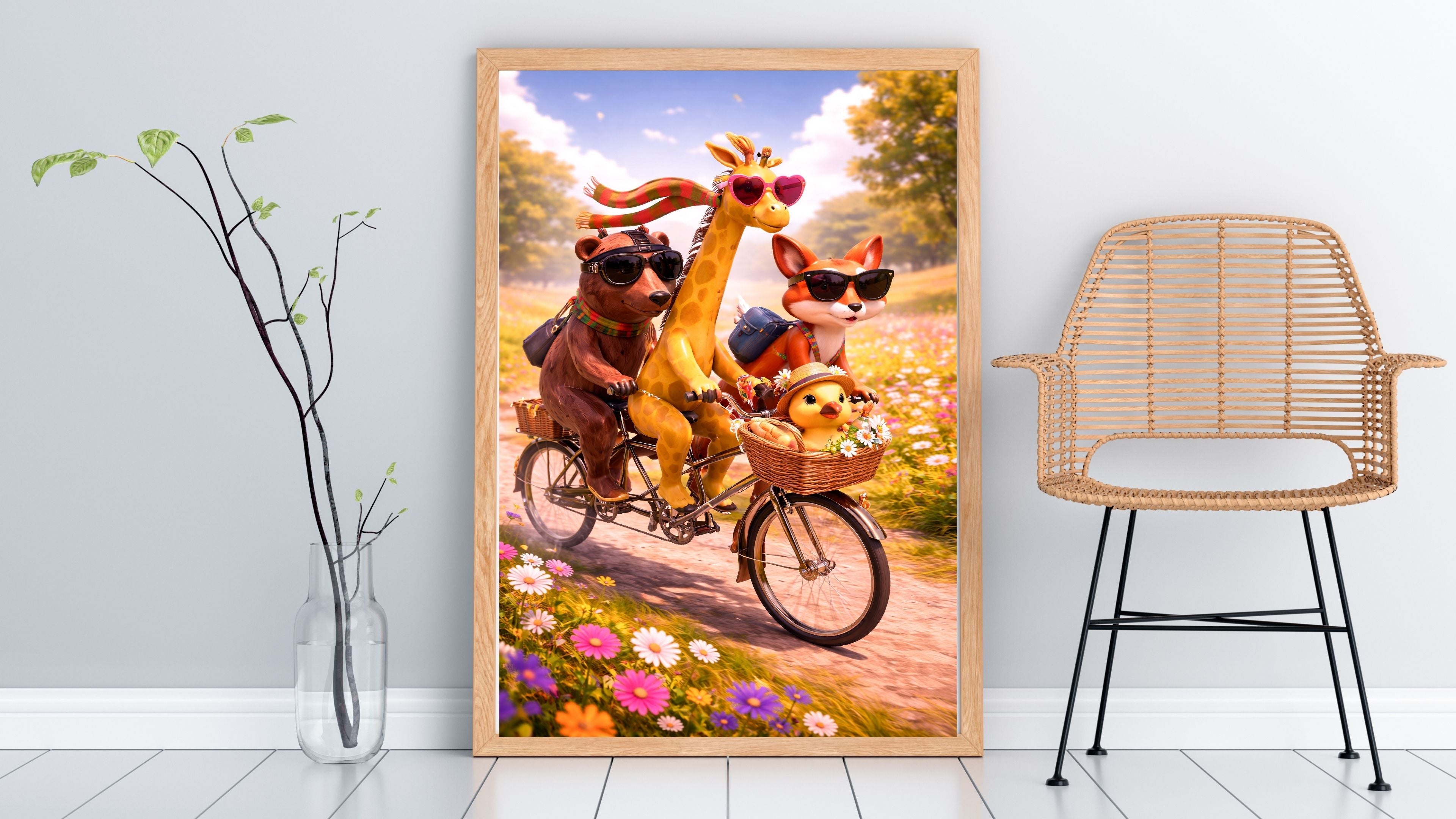 Kids Room Wall Art Printable, Nursery Wall Hanging Digital Download, Cute Kids Bedroom Decor, 300 DPI High Resolution Poster, Personal Use Only|kwd26