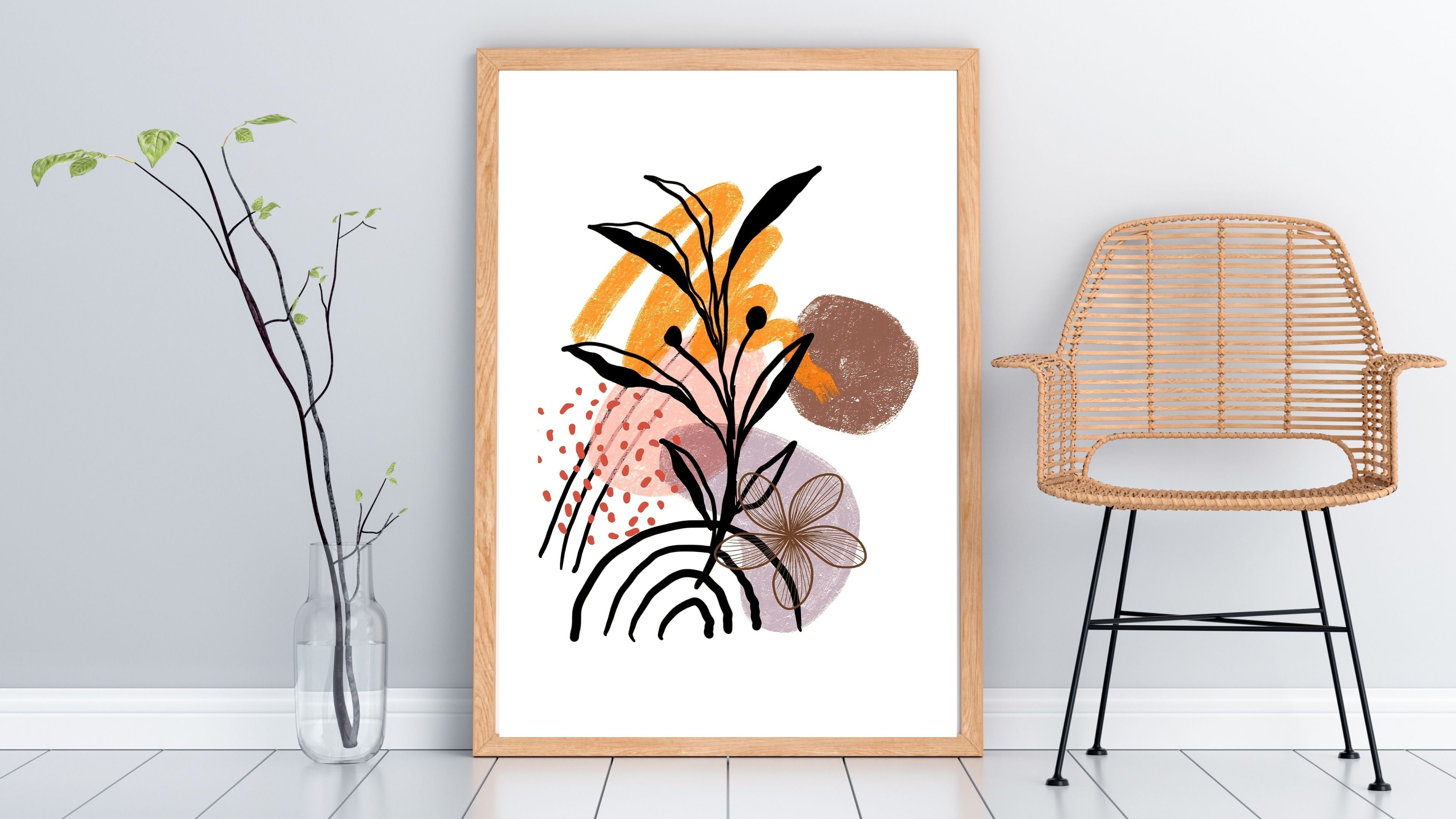 Modern Neutral Wall Art Printable | Luxury Minimalist Decor |modern wall decor| Printable Gallery Wall Set | Scandinavian Home Aesthetic|m44