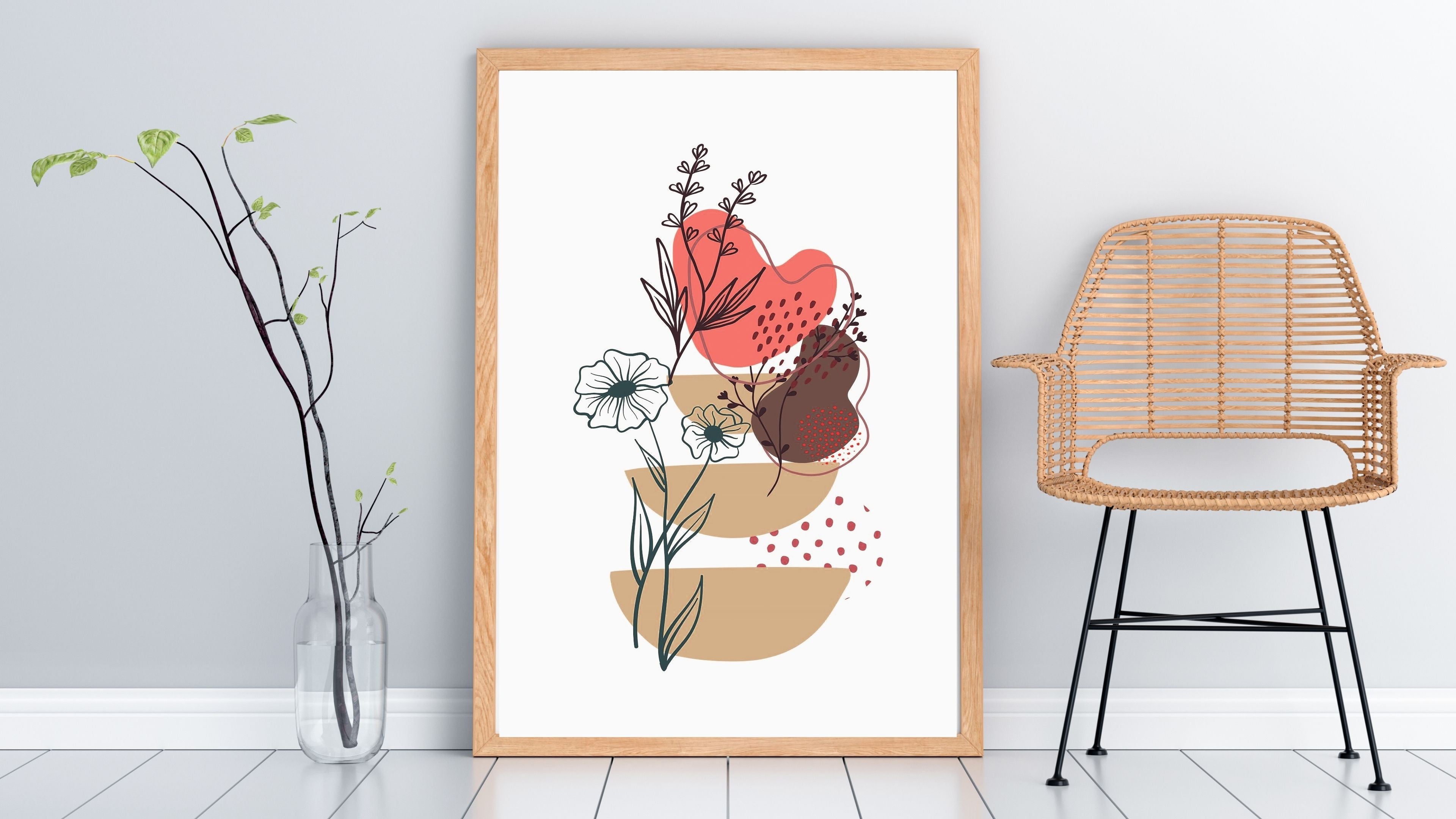 Modern Neutral Wall Art Printable | Luxury Minimalist Decor |modern wall decor| Printable Gallery Wall Set | Scandinavian Home Aesthetic|m51