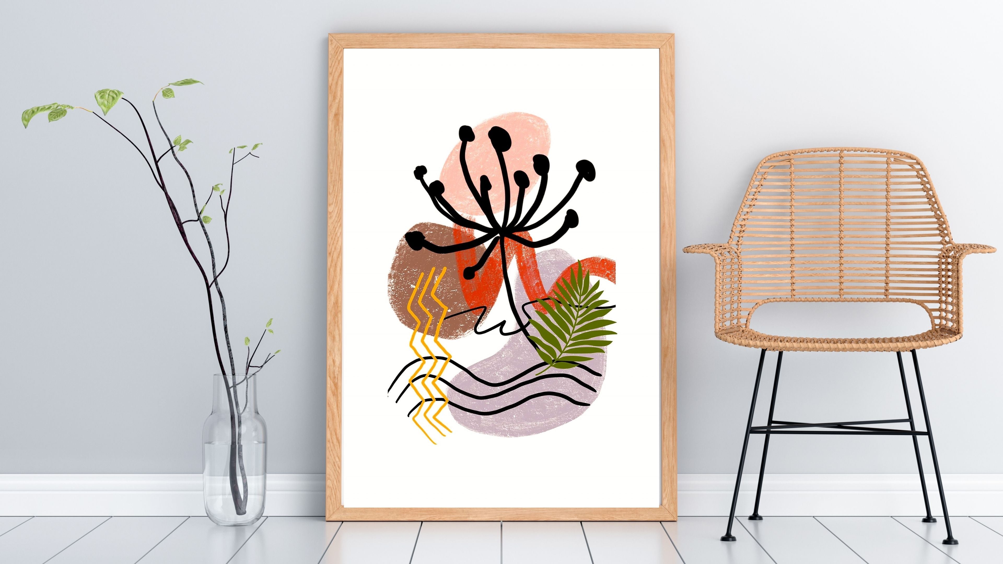 Modern Neutral Wall Art Printable | Luxury Minimalist Decor |modern wall decor| Printable Gallery Wall Set | Scandinavian Home Aesthetic|m43